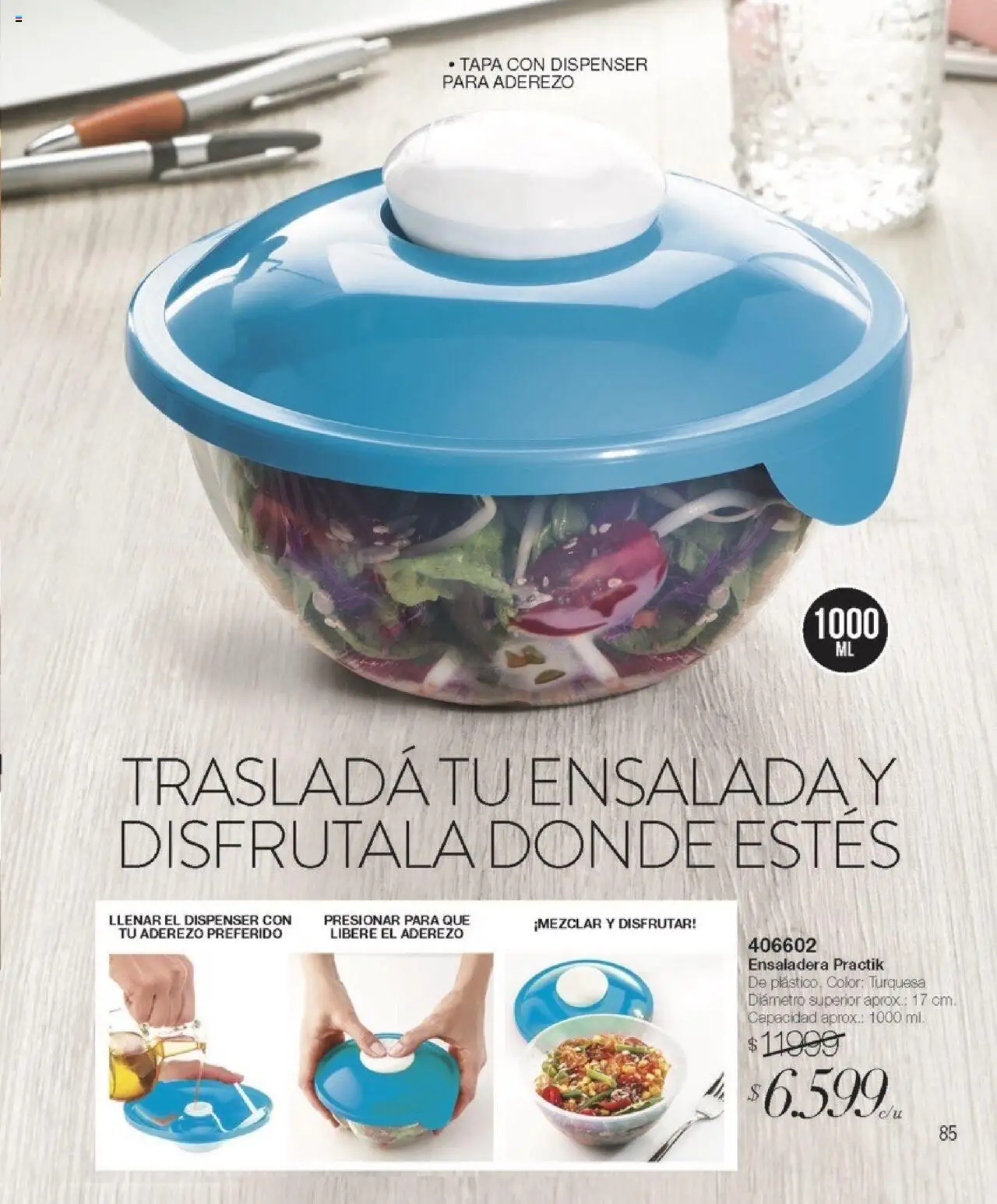 Violetta catálogo │ válido desde el 07.08.2025 | Página: 85 | Productos: Ensalada, Aderezo, Ensaladera
