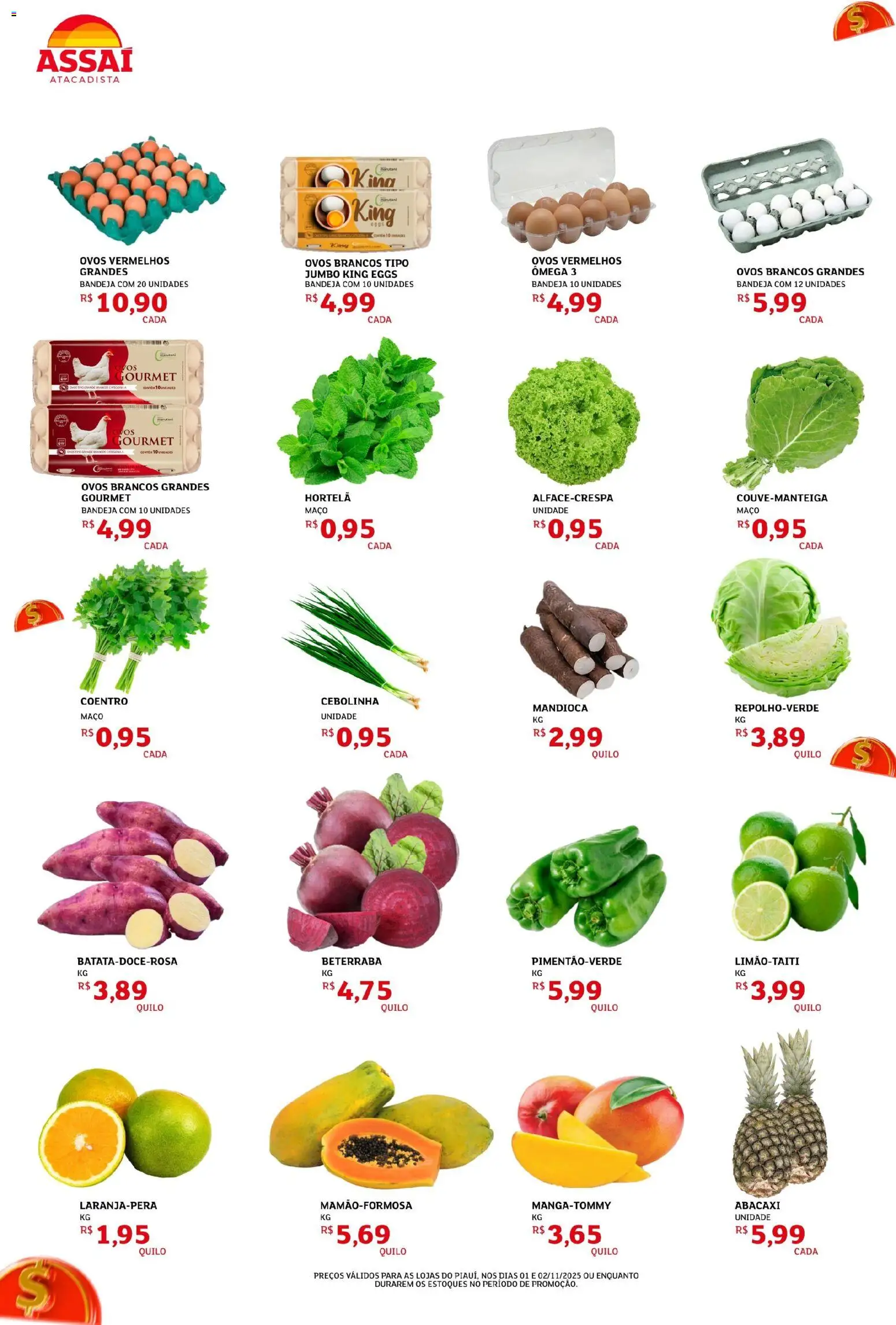 Assaí Atacadista Folheto - válido de 01.11.2025 | Página: 2 | Produtos: Ômega 3, Hortelã, Pó, Abacaxi