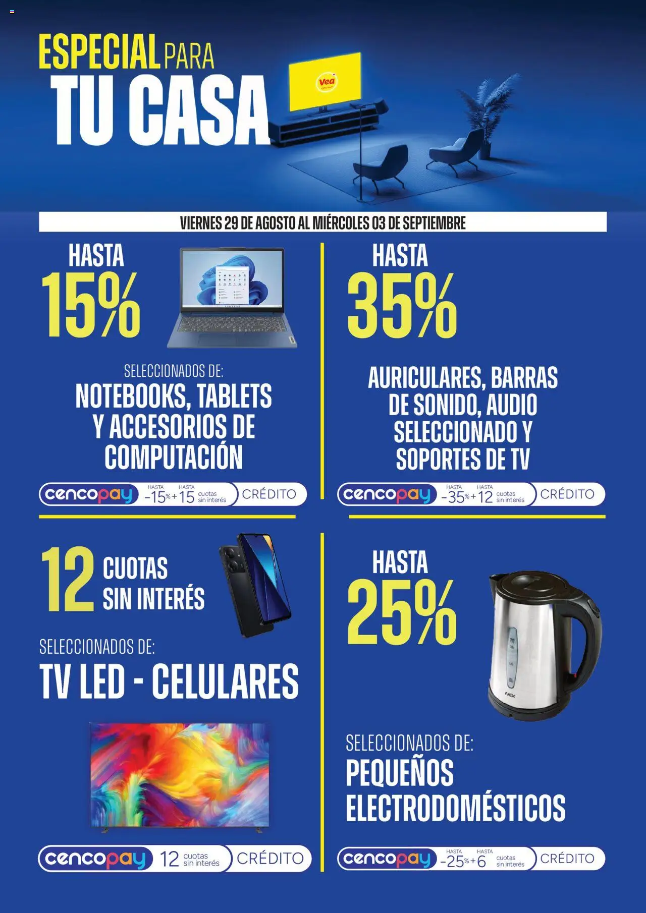 Vea - Ofertas especial para tu casa │ válido desde el 29.08.2025 | Página: 2 | Productos: Audio