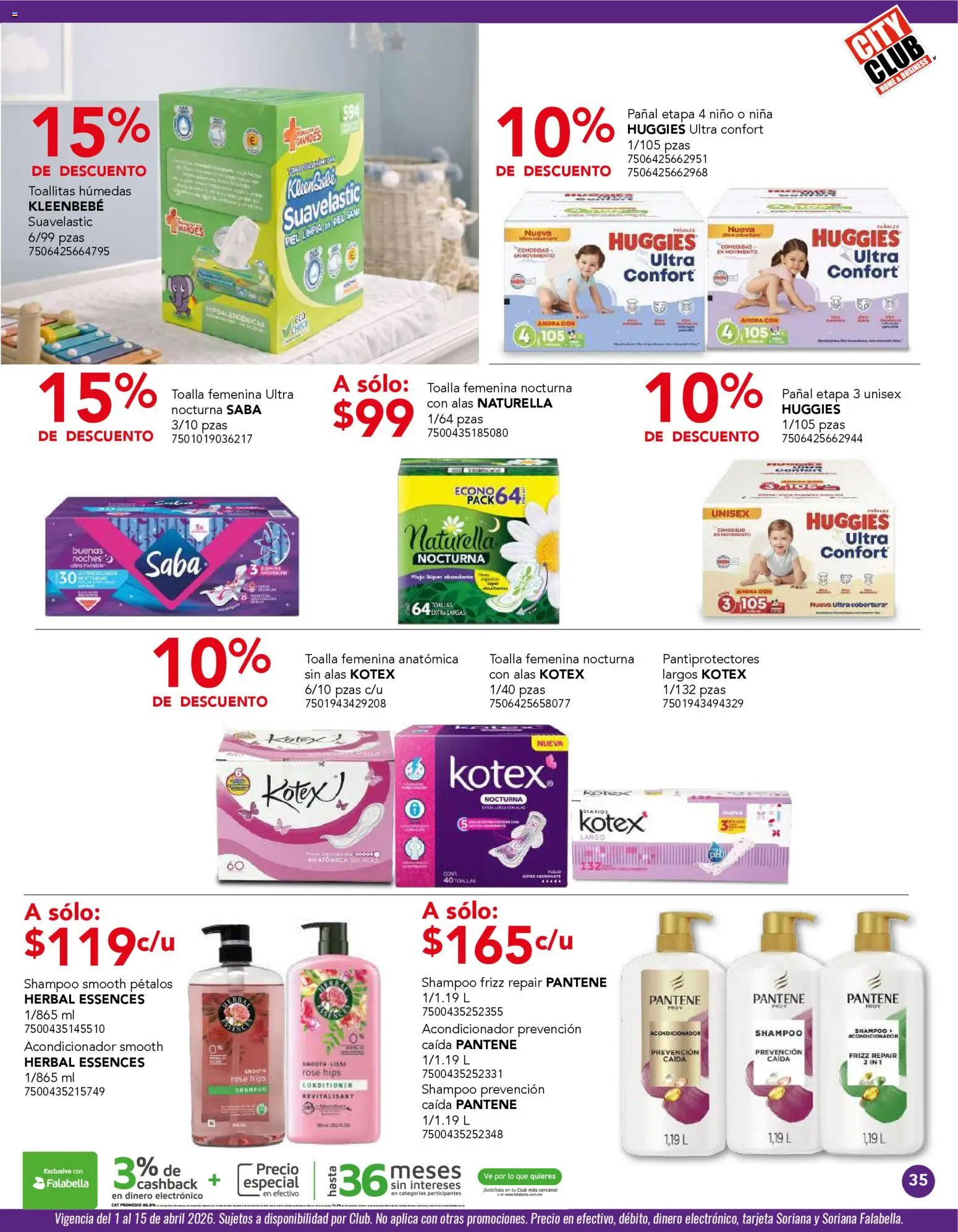 Nuevas ofertas de City Club válidas en toda la República Mexicana desde el 01.04.2026. ¡Encuentra las mejores ofertas en City Club catálogo! | Página: 35
