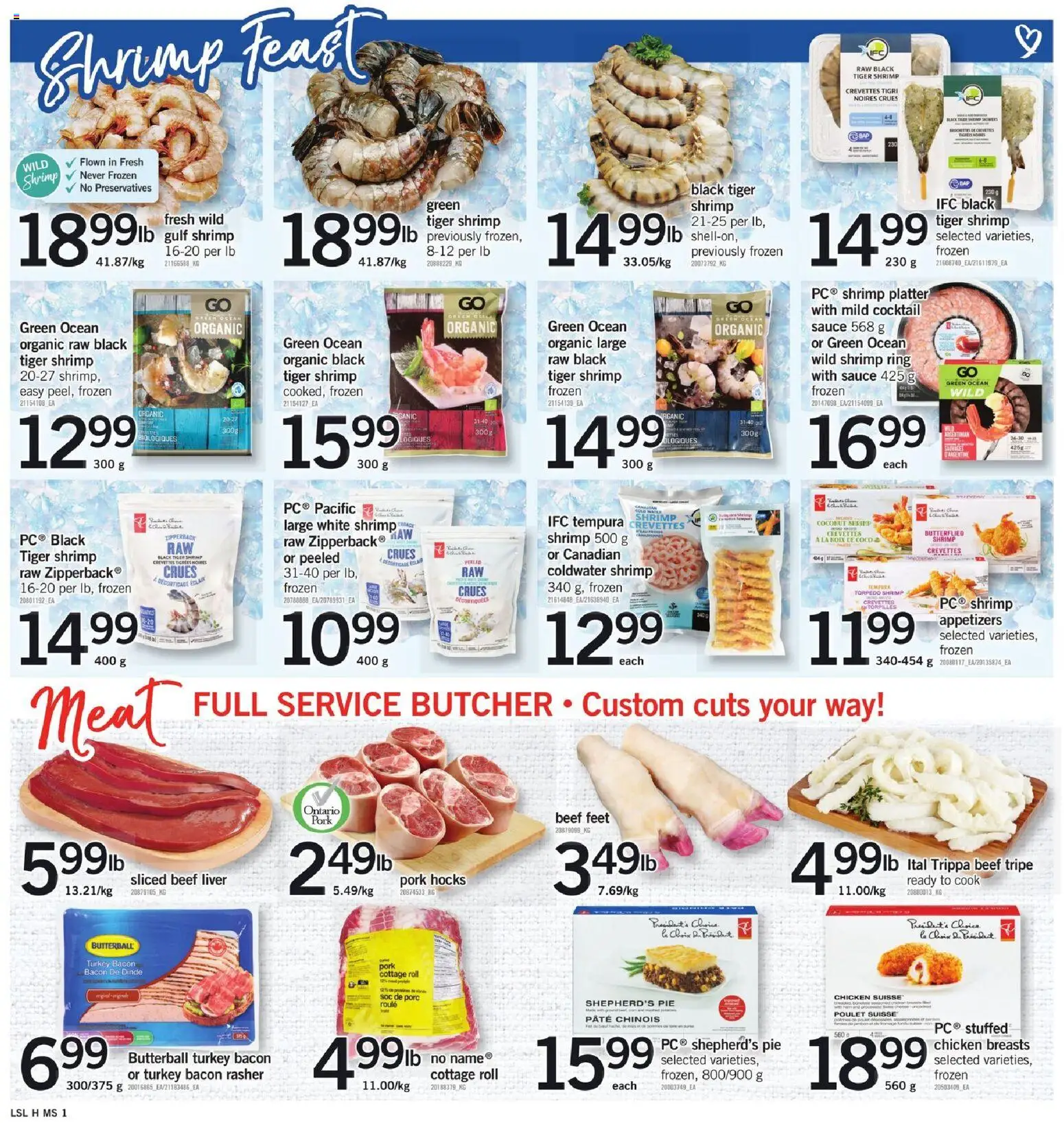 Loblaws flyer valid from 06.11.2025 | Page: 3 | Products: Beef, Turkey, Chicken, Pork