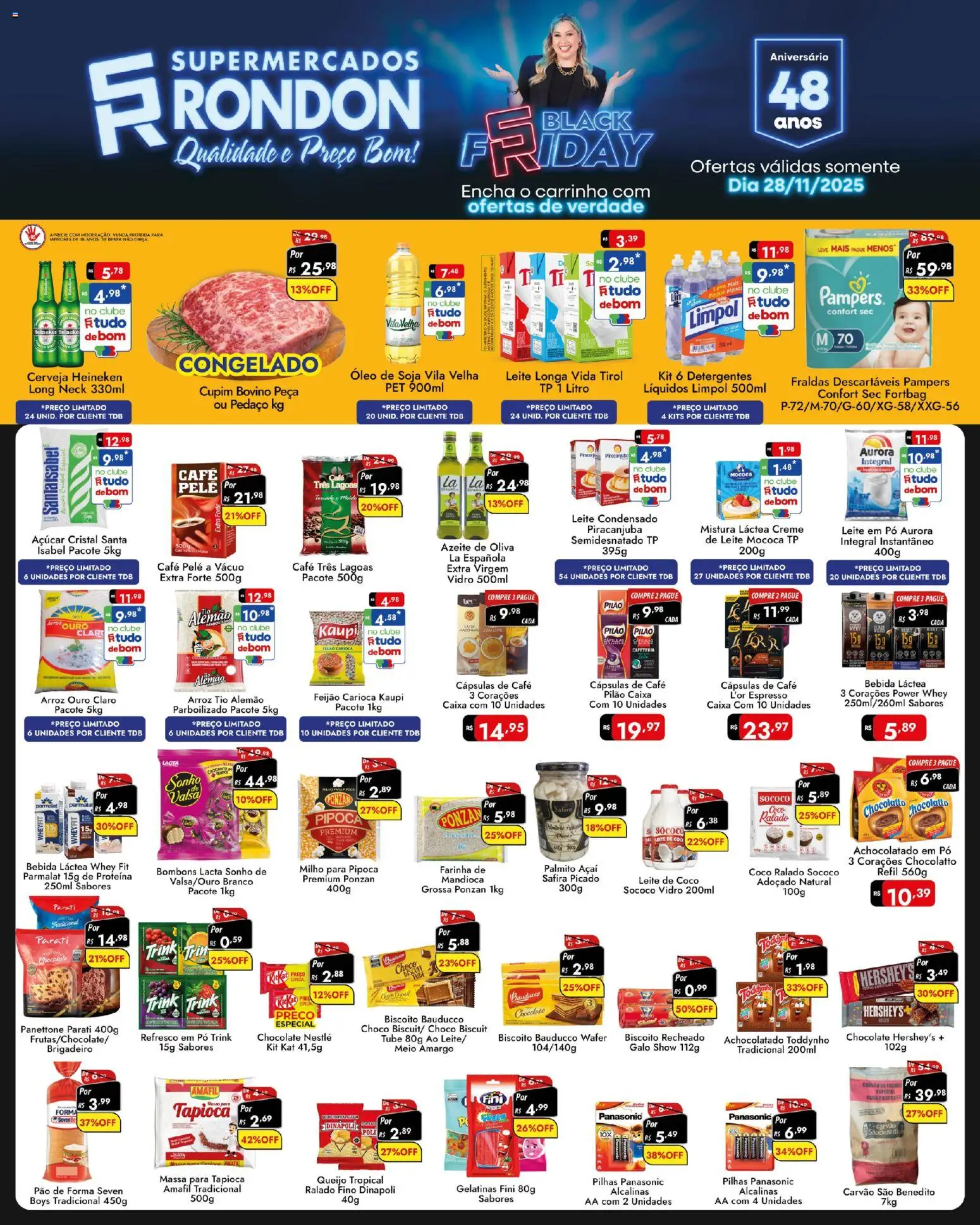 Supermercados Rondon Folheto - válido de 28.11.2025 | Página: 1 | Produtos: Café, Kit Kat, Creme, Biscoito recheado