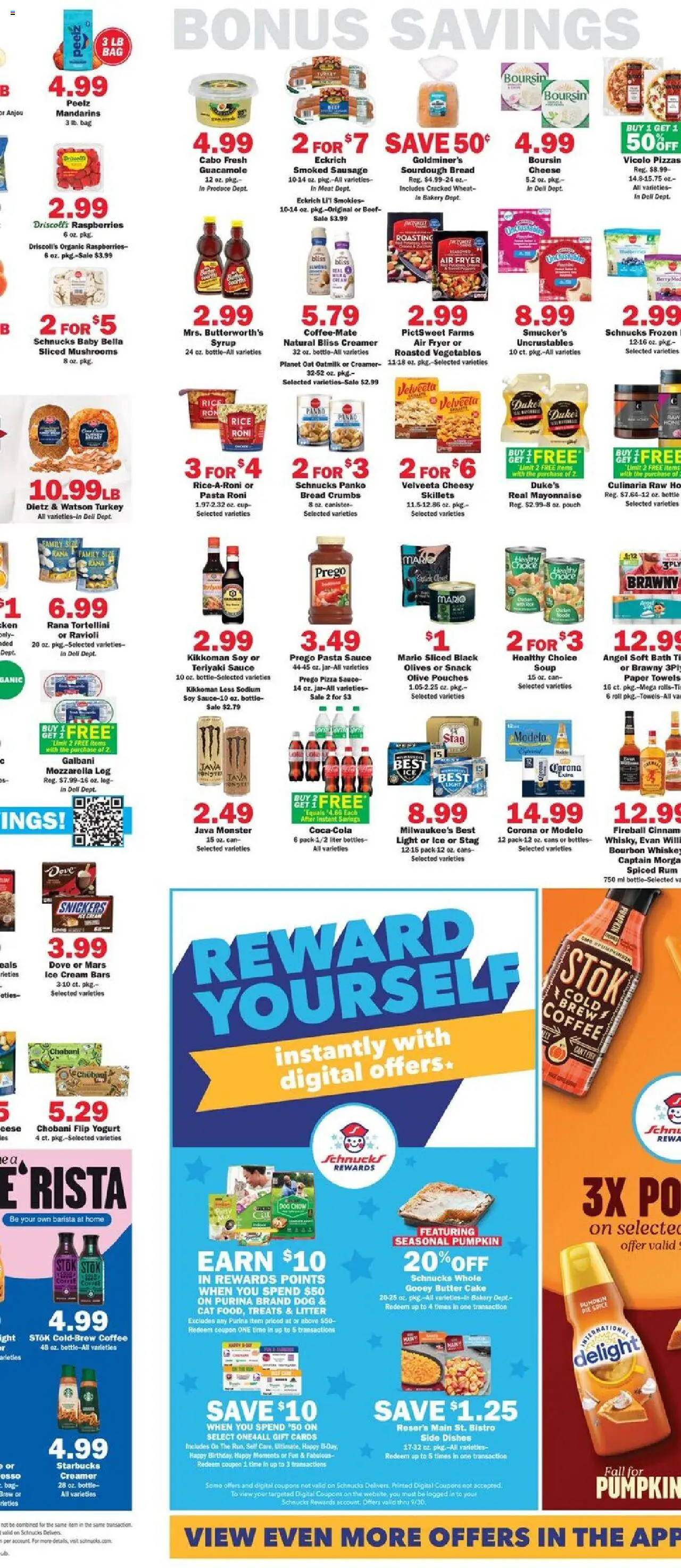 Schnucks Weekly Print Ad - MO - valid from 24.09.2025 | Page: 6 | Products: Bakery, Mandarins, Butter, Pizza