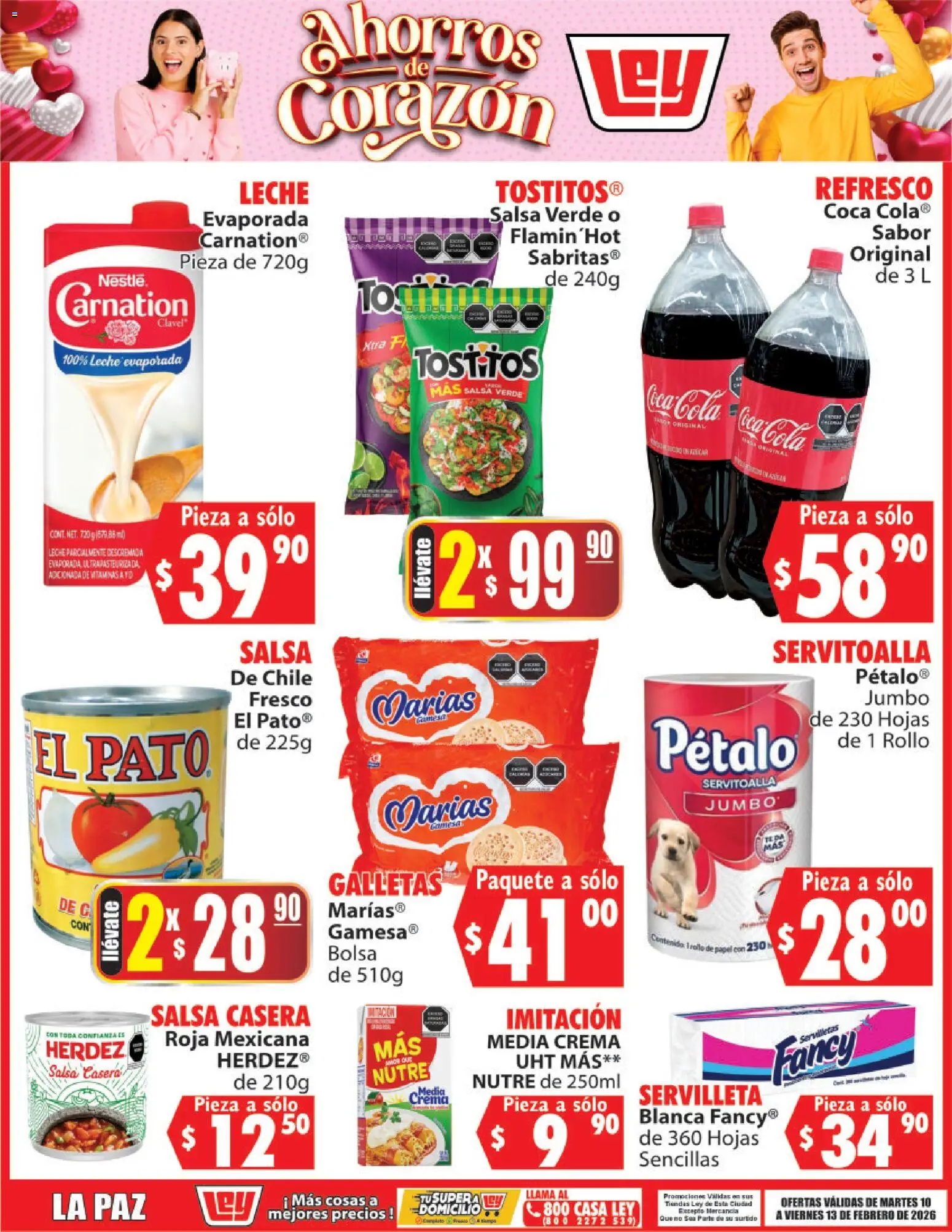 Nuevas ofertas de Casa Ley válidas en toda la República Mexicana desde el 10.02.2026. ¡Encuentra las mejores ofertas en Casa Ley folleto Ahorros de Corazón! | Página: 3