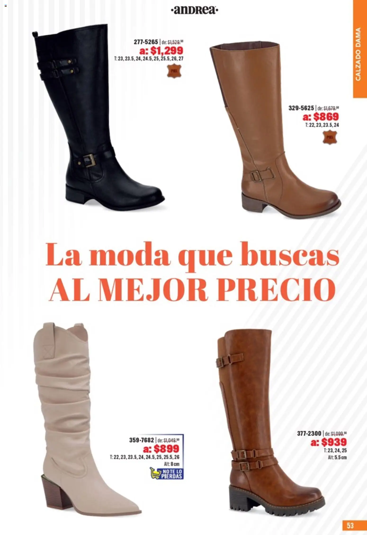 Nuevas ofertas de Andrea válidas en toda la República Mexicana desde el 05.04.2026. ¡Encuentra las mejores ofertas en Andrea catálogo Outlet! | Página: 53