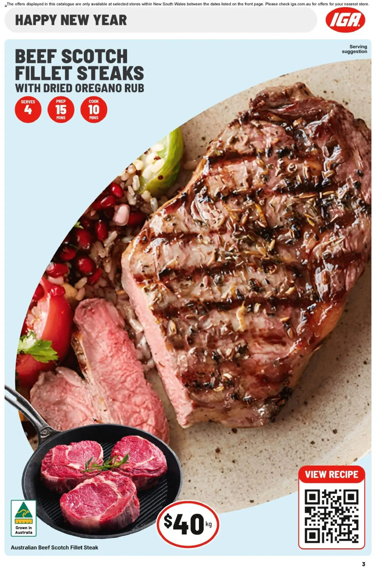 IGA catalogue - valid from 24.12.2025 | Page: 6 | Products: Beef, Oregano, Steak, Scotch