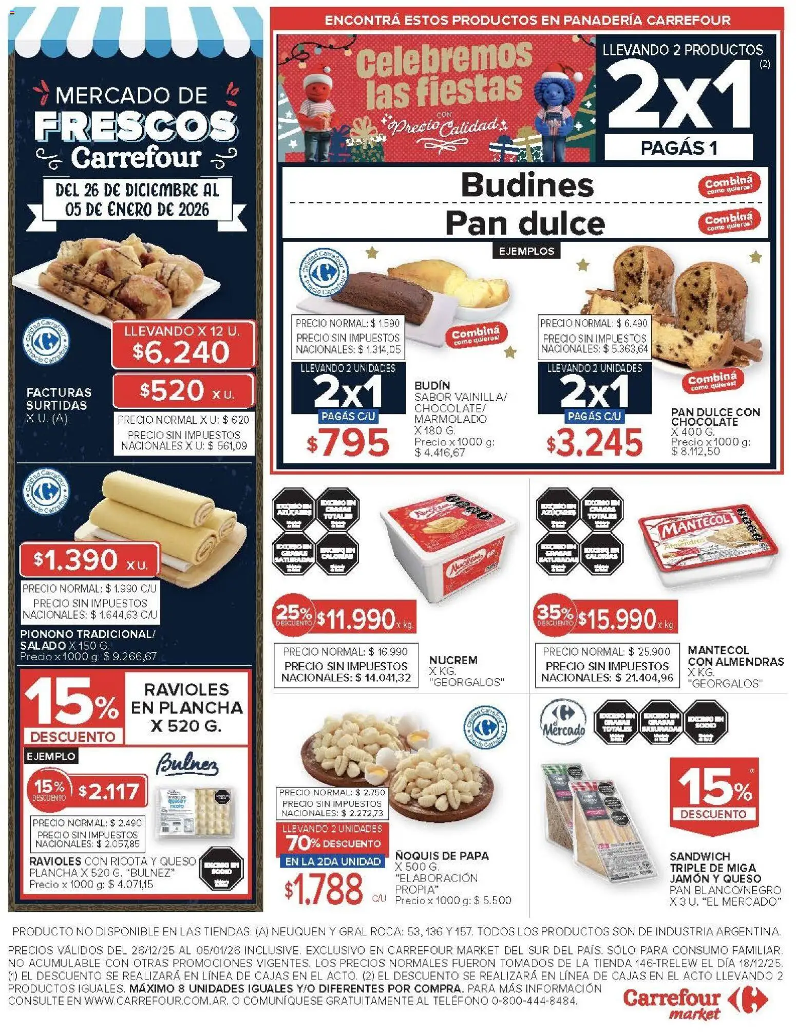 Carrefour Market catálogo │ válido desde el 26.12.2025 | Página: 17 | Productos: Papa, Queso, Plancha, Jamón