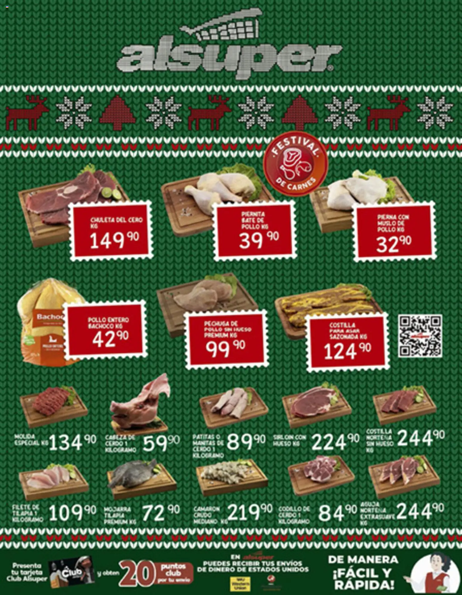Nuevas ofertas de Alsuper válidas en toda la República Mexicana desde el 05.12.2025. ¡Encuentra las mejores ofertas en Alsuper folleto Zacatecas! | Página: 8 | Productos: Pollo, Cerdo
