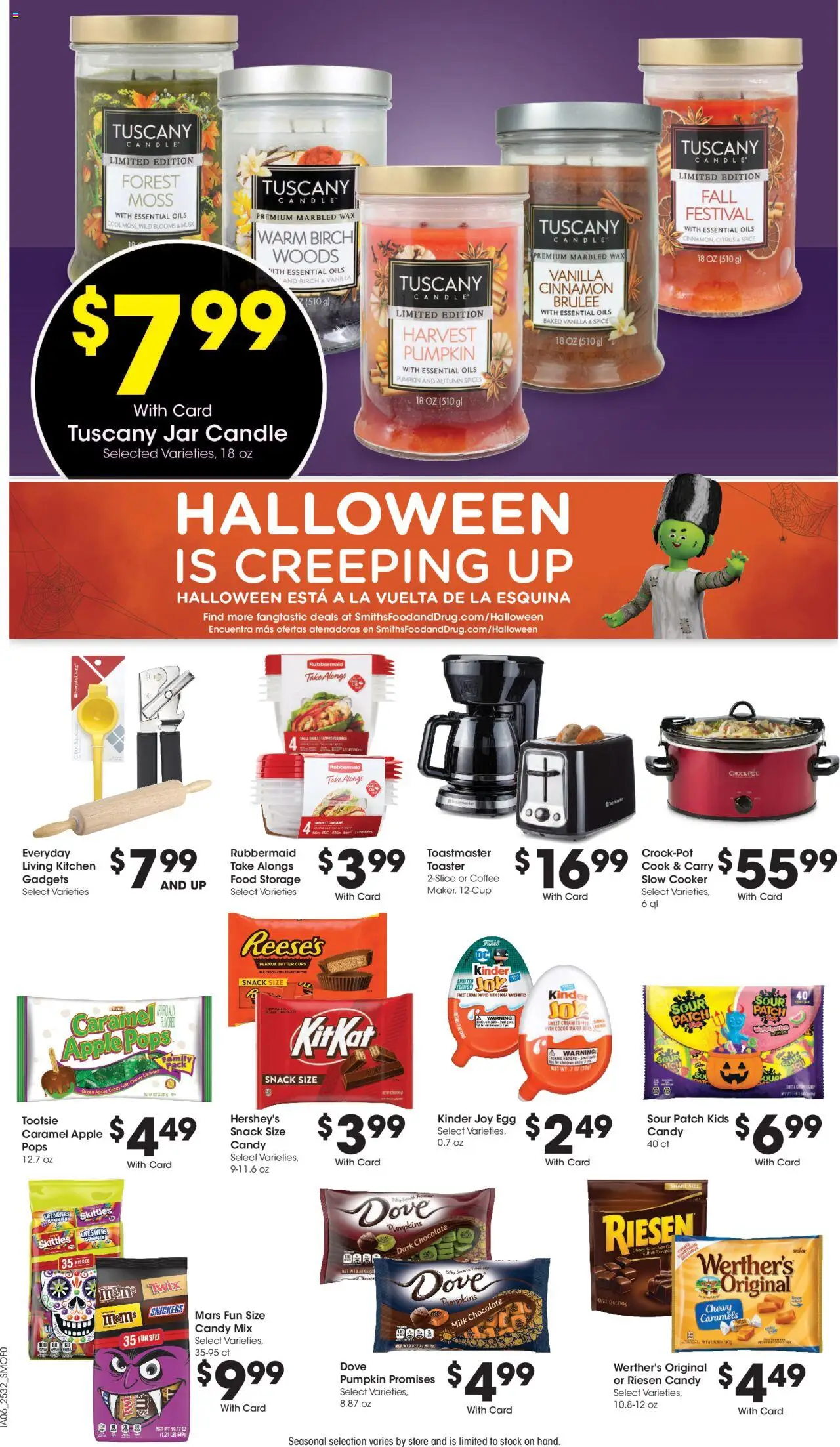 Smith's Weekly Ad - valid from 10.09.2025 | Page: 14 | Products: Toaster, Milk, Butter, Spices