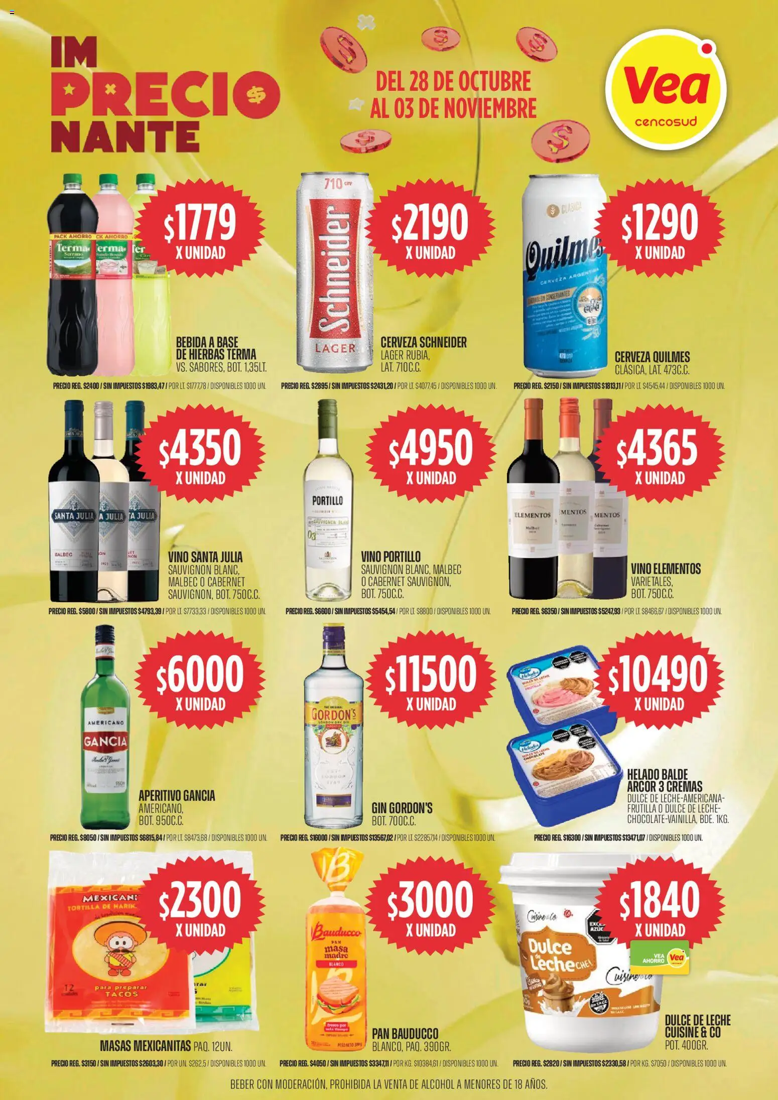 Vea ofertas │ válido desde el 28.10.2025 | Página: 4 | Productos: Peso, Frutilla, Pan, Cerveza