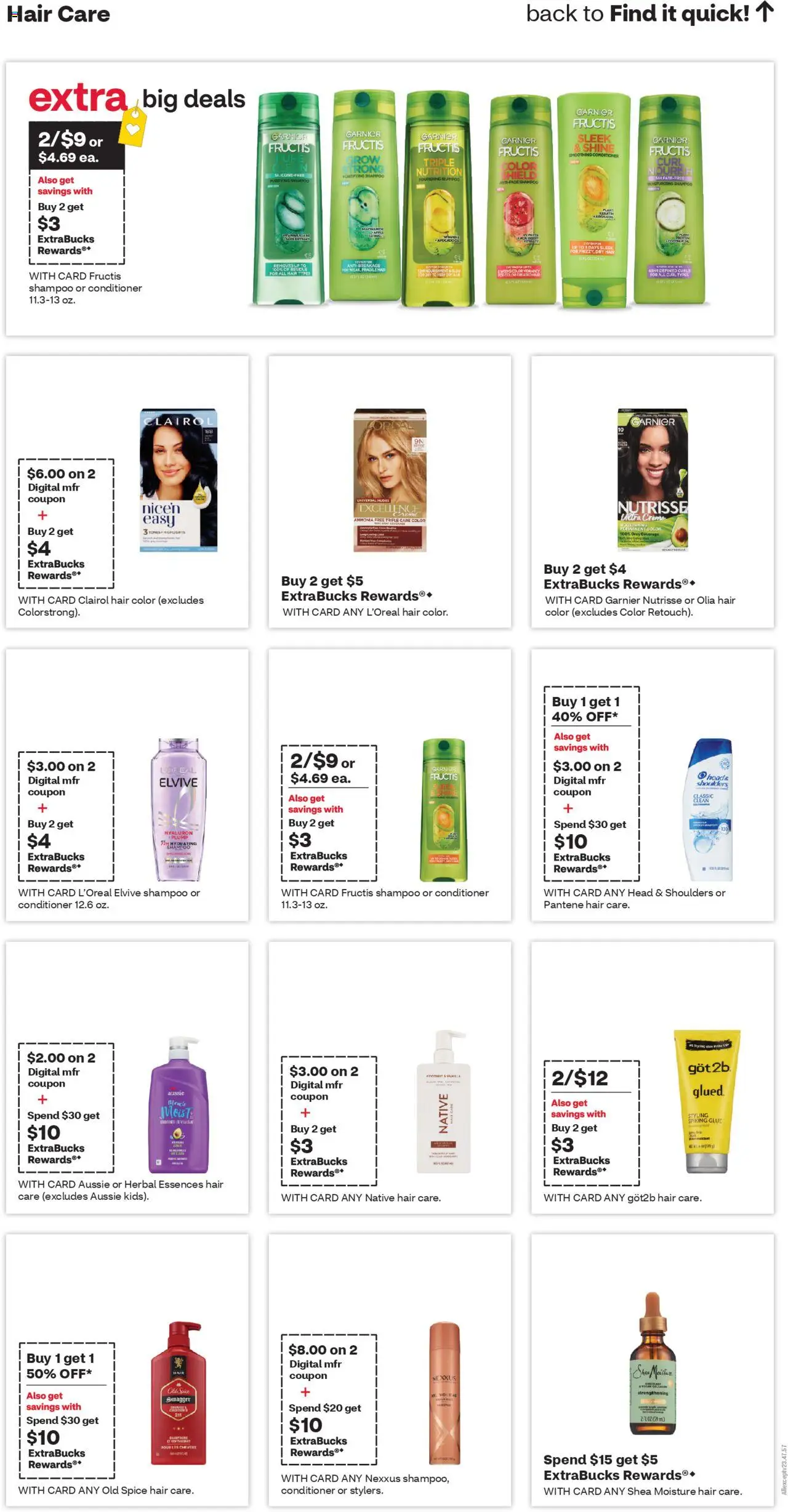 CVS Pharmacy Weekly Ad - TX - valid from 12.10.2025 | Page: 14 | Products: Shampoo, Conditioner, Hair color, Oil