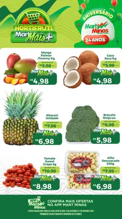 Mart Minas - Ofertas Hortifruti - Pré-Visualização do folheto da loja Mart Minas, válido de 15.10.2025