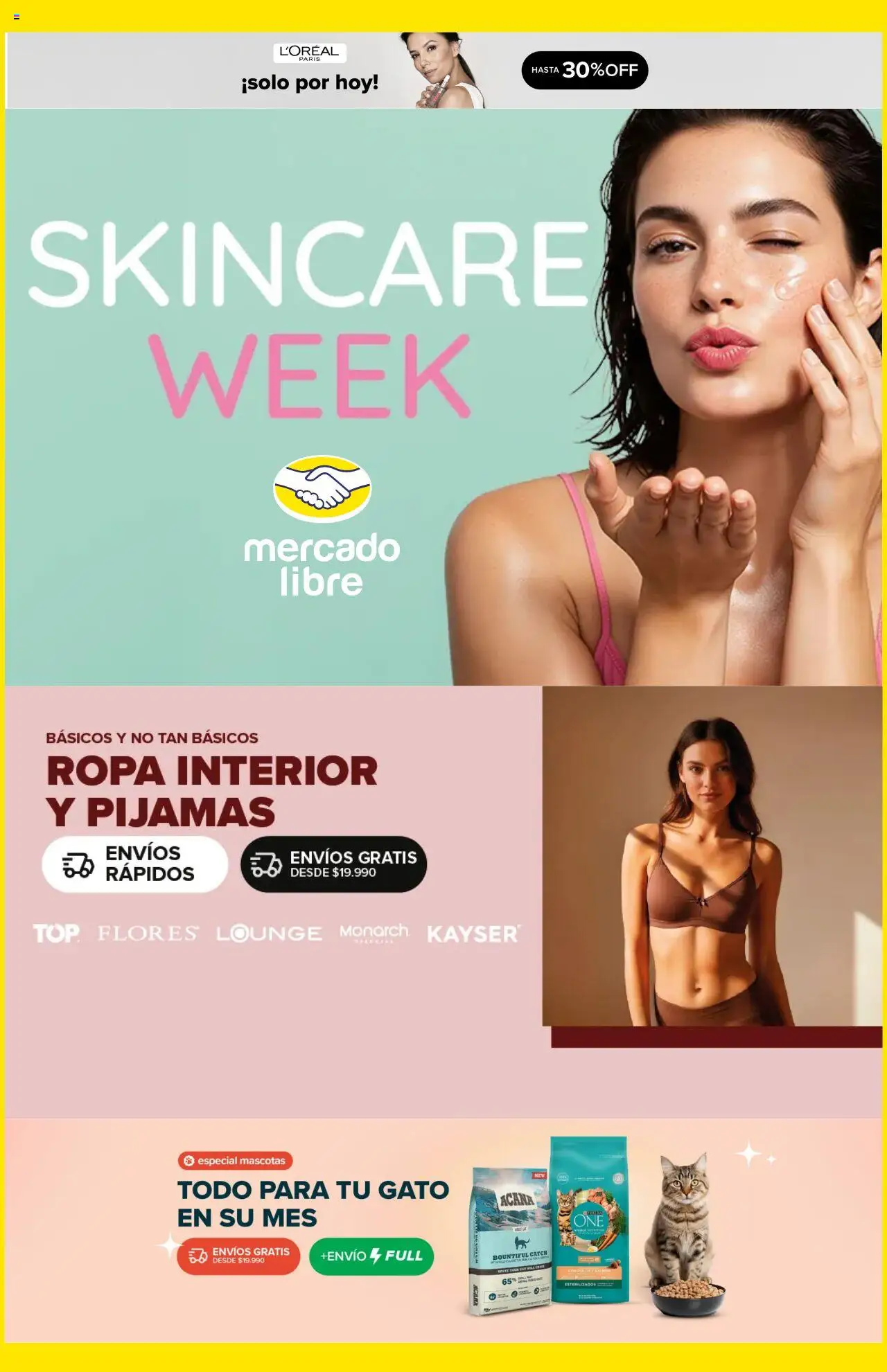 Mercado Libre ofertas  │ válido desde el 11.08.2025 | Página: 1 | Productos: Ropa, Ropa interior, Pollo
