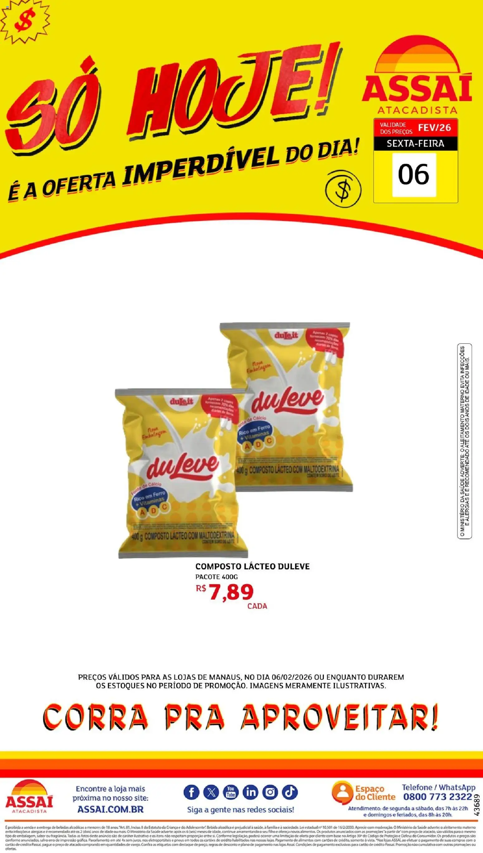 Assaí Atacadista Folheto - válido de 06.02.2026 | Página: 1