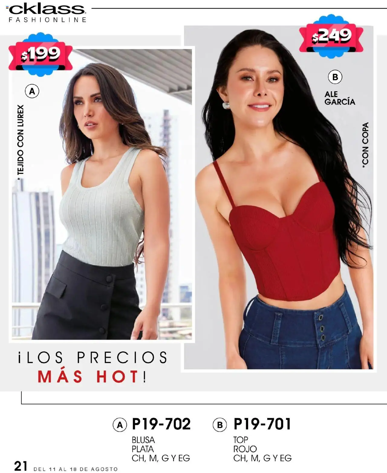 Nuevas ofertas de Cklass válidas en toda la República Mexicana desde el 11.08.2025. ¡Encuentra las mejores ofertas en Cklass - Catálogo Hot Fashion! | Página: 22 | Productos: Blusa