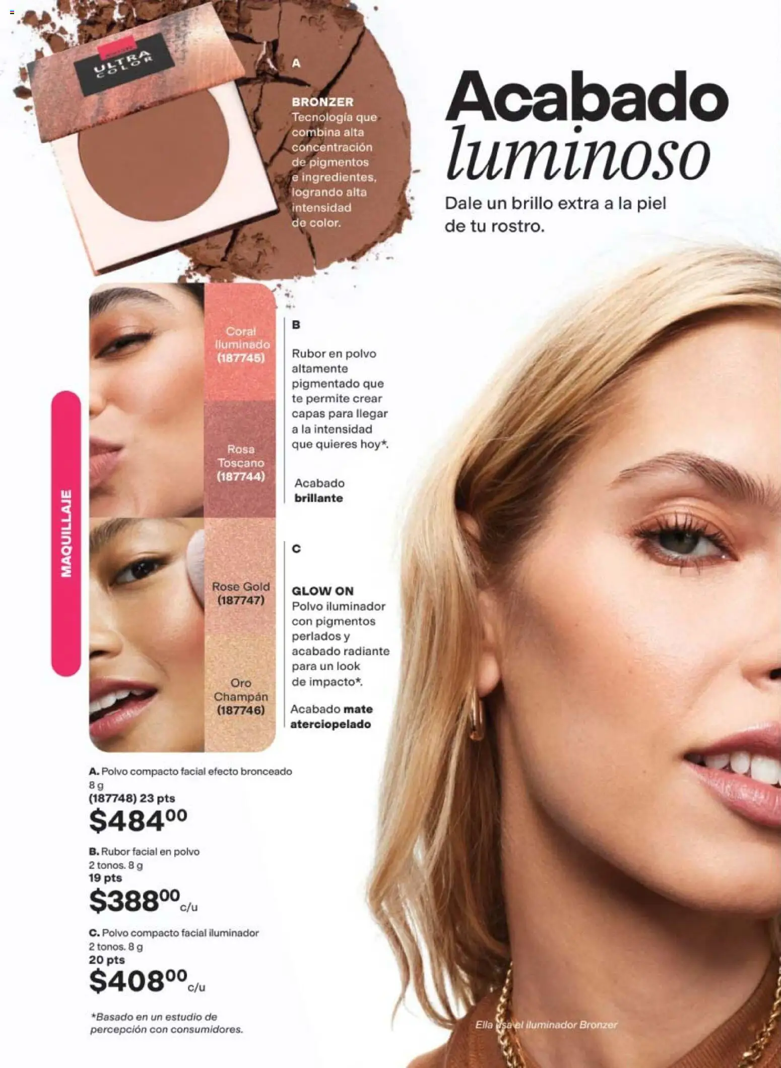 Nuevas ofertas de AVON válidas en toda la República Mexicana desde el 24.04.2026. ¡Encuentra las mejores ofertas en AVON campaña 7 2026! | Página: 34 | Productos: Mate, Té, Polvo, Rubor