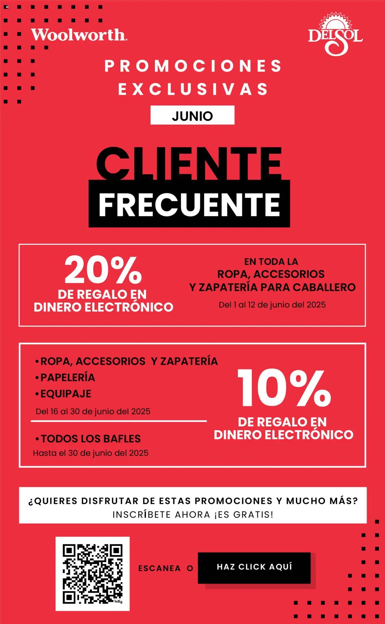 Nuevas ofertas de Del Sol y Woolworth válidas en toda la República Mexicana desde el 21.05.2025. ¡Encuentra las mejores ofertas en Del Sol y Woolworth - Catálogo Moda Papapá ! | Página: 2