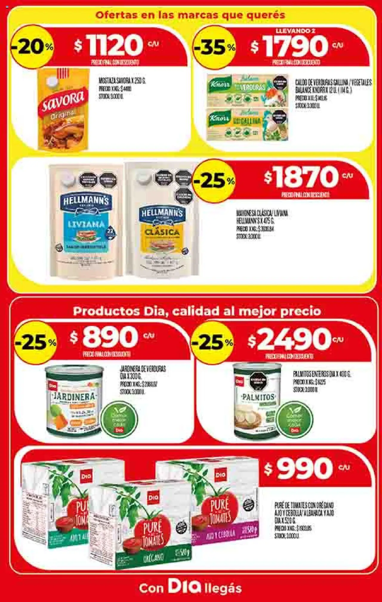 Supermercado DIA Ofertas │ válido desde el 27.08.2025 | Página: 11 | Productos: Mayonesa, Mostaza, Ajo, Palmitos