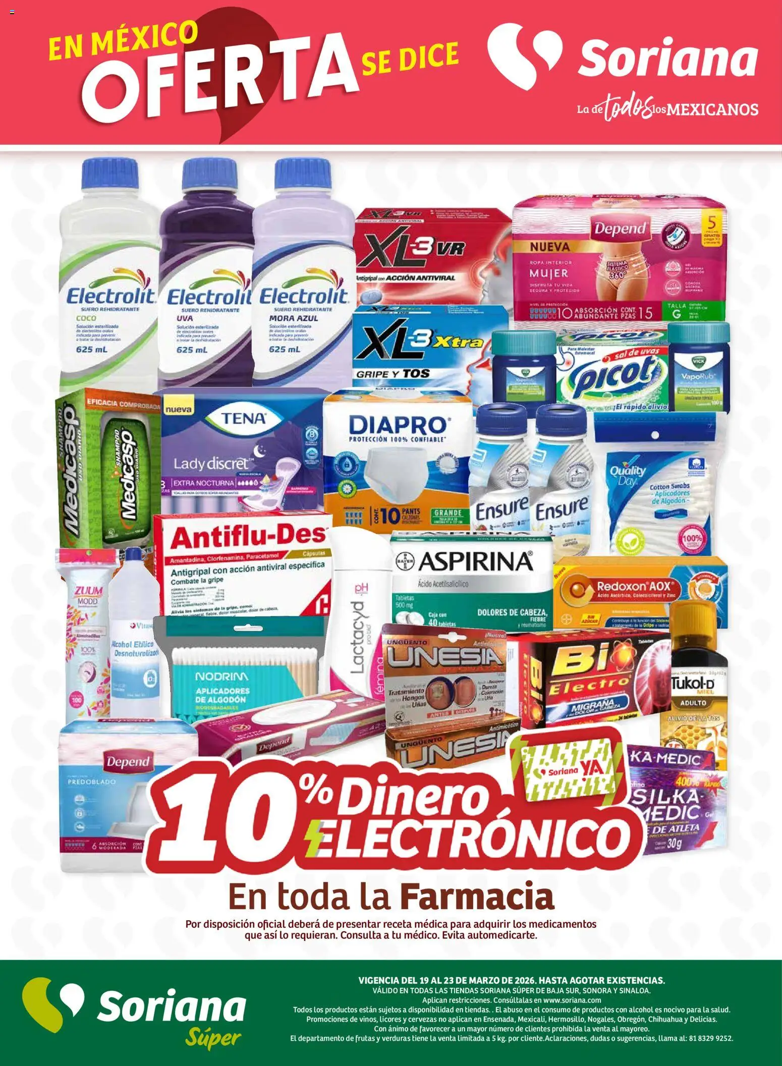 Nuevas ofertas de Soriana Fin de Semana Súper: BCS, Son y Sin válidas en toda la República Mexicana desde el 19.03.2026. ¡Encuentra las mejores ofertas en Soriana Fin de Semana Súper: BCS, Son y Sin! | Página: 5 | Productos: Azúcar, Sal, Antigripal, Caja