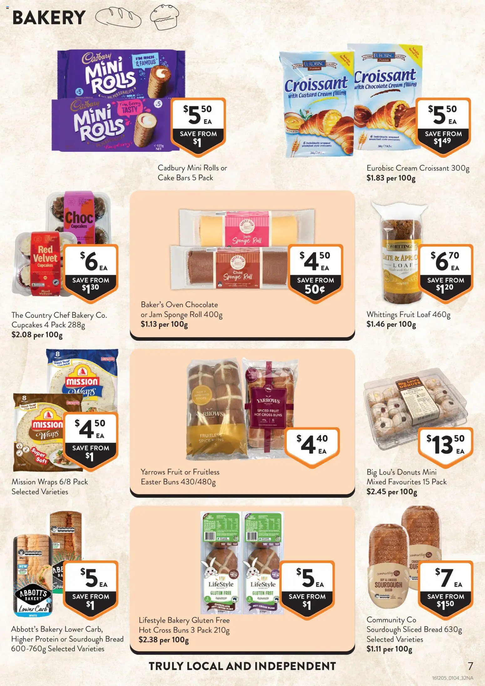 Foodworks catalogue - valid from 01.04.2026 | Page: 7 | Products: Chocolate, Cream, Date, Bakery