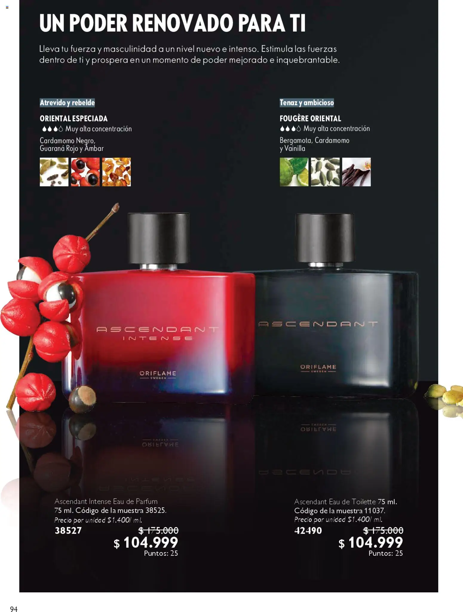 Oriflame revista - valida desde el 27.12.2025 | Página: 94 | Productos: Eau de toilette