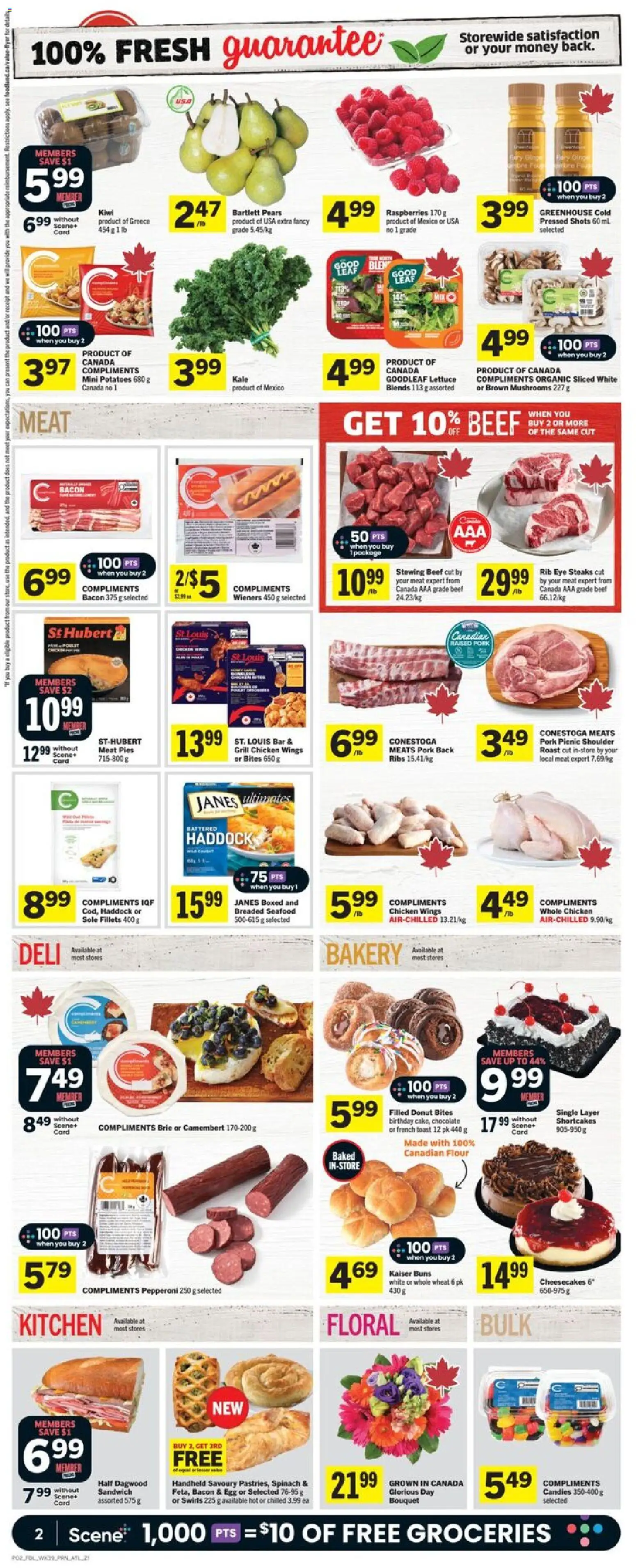 Foodland flyer valid from 22.01.2026 | Page: 3 | Products: Beef, Bakery, Chocolate, Pork