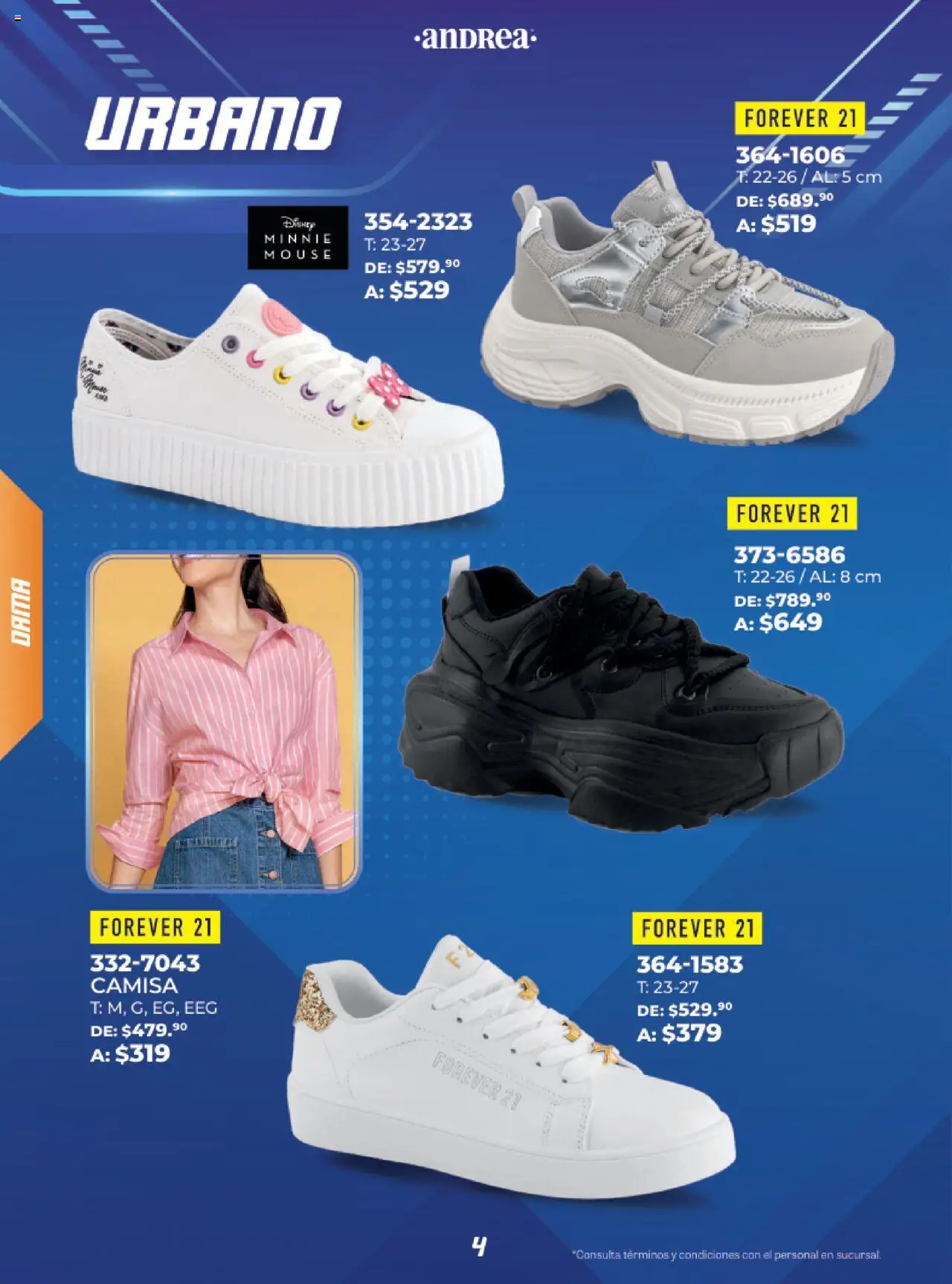 Nuevas ofertas de Andrea válidas en toda la República Mexicana desde el 21.09.2025. ¡Encuentra las mejores ofertas en Andrea - Catálogo Eleva tu estilo deportivo ! | Página: 4 | Productos: Camisa, Mouse