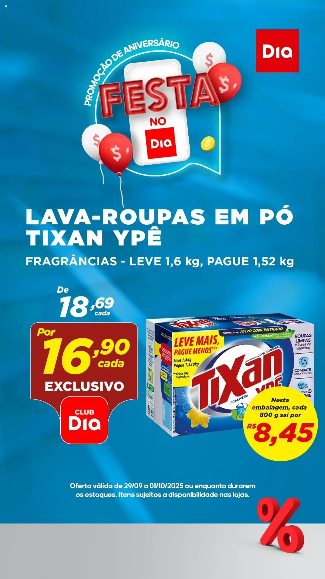Dia Folheto - válido de 29.09.2025 | Página: 9 | Produtos: Pó, Roupas