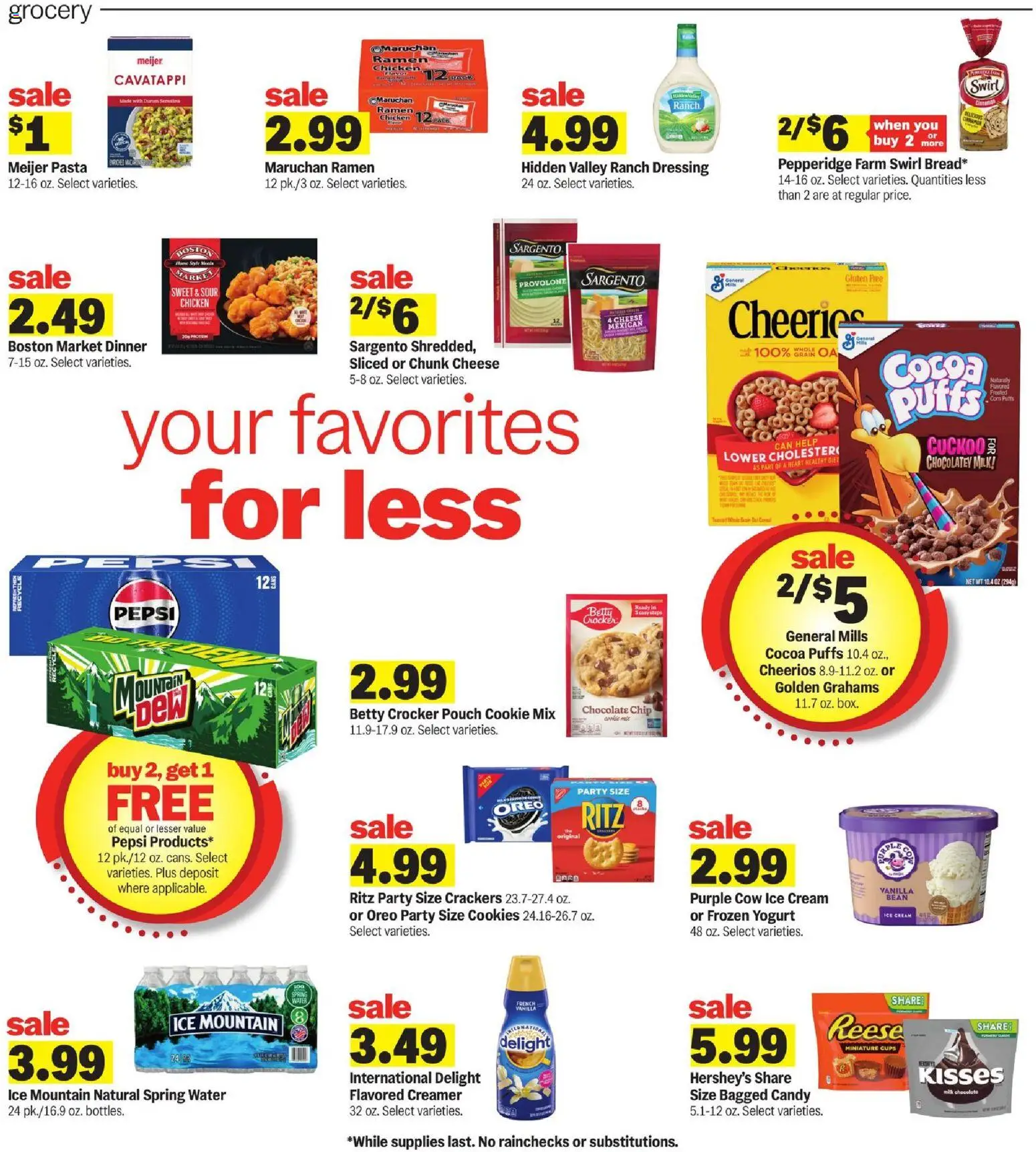 Meijer Weekly Ad - valid from 21.01.2026 | Page: 4 | Products: Chocolate, Cookies, Ice cream, Chocolate Chip
