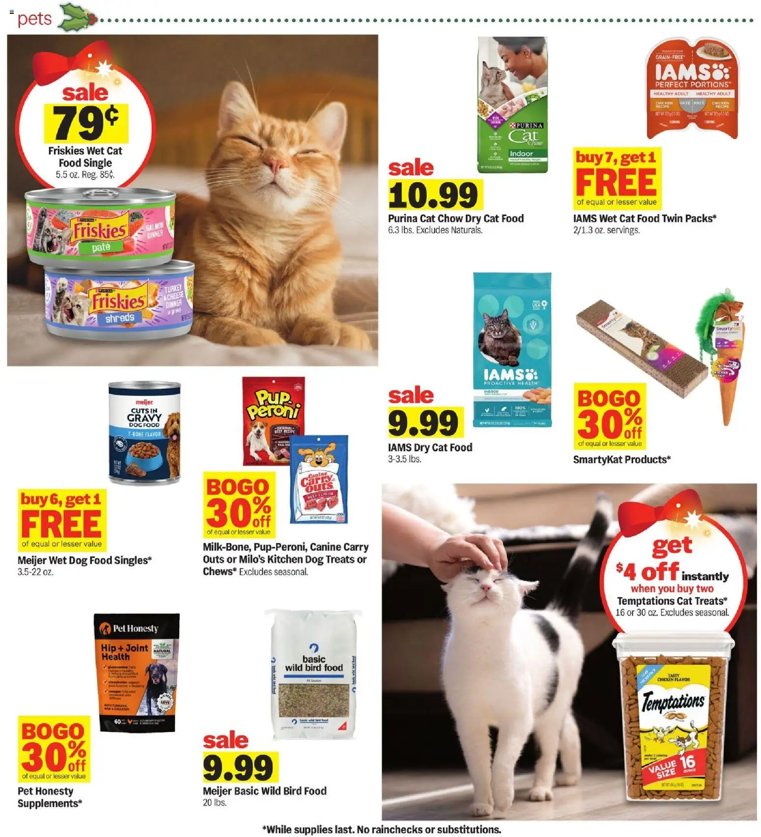 Meijer Weekly Ad - MI - valid from 12.11.2025 | Page: 29 | Products: Turmeric, Dog Treats, Cat Food, Cheese