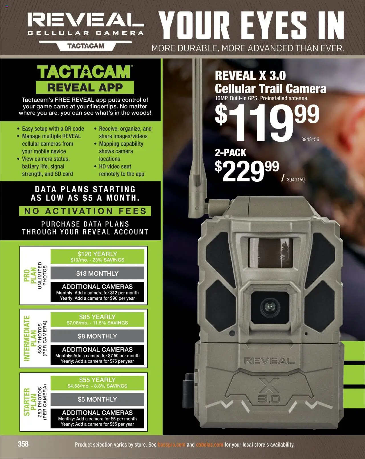 Cabela's Hunting Master 25 - valid from 11.08.2025 | Page: 358 | Products: Battery, Starter, Video, Trail Camera