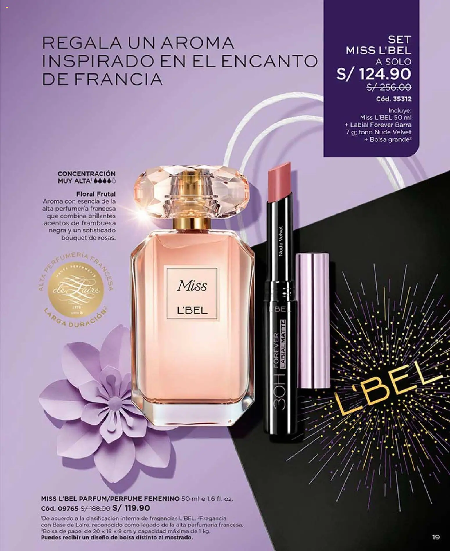 Catálogo L'Bel válido desde 04.04.2026 | Página: 19 | Productos: Bolsa, Fragancia