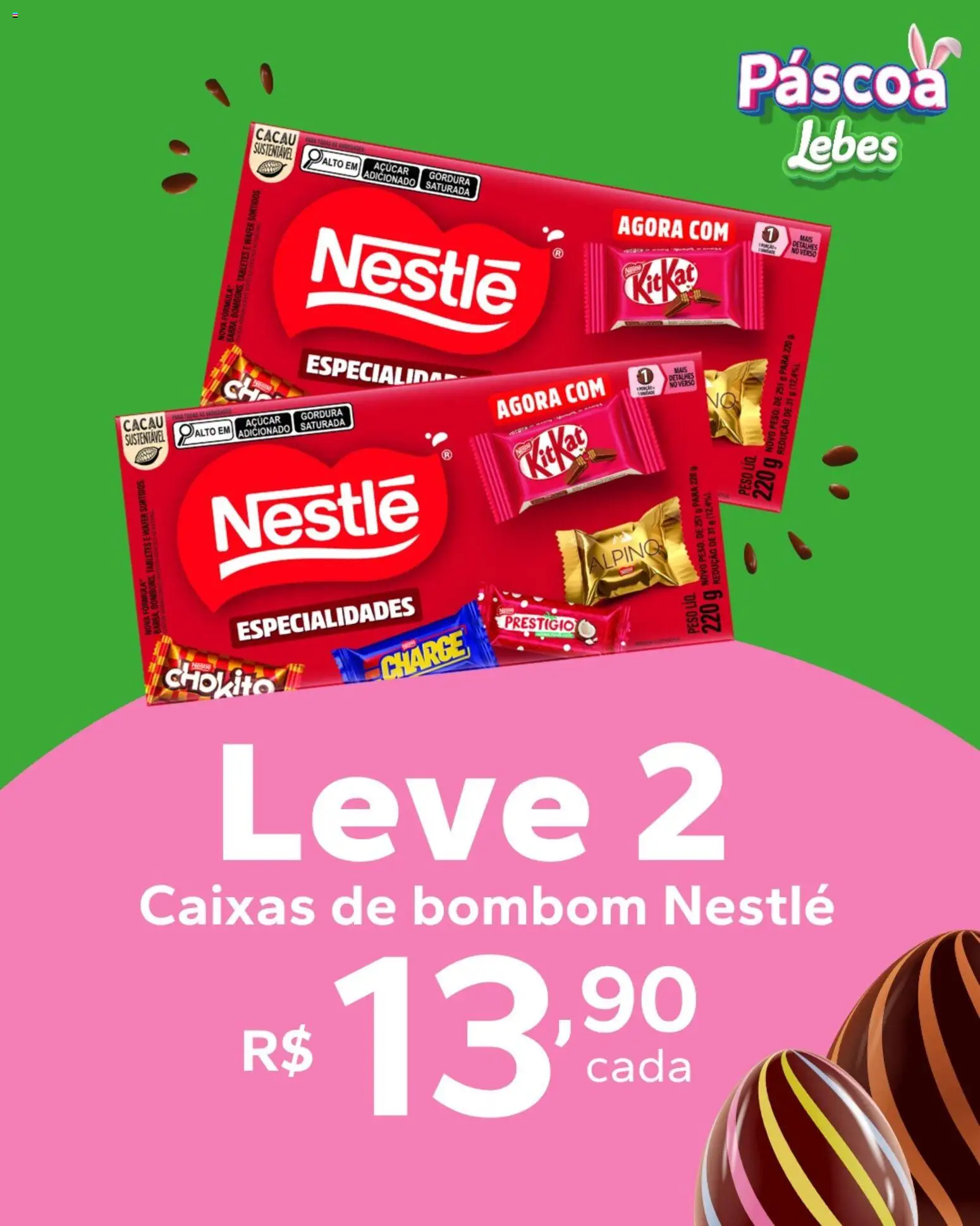 Lebes Folheto - válido de 03.04.2026 | Página: 2 | Produtos: Açúcar, Bombom