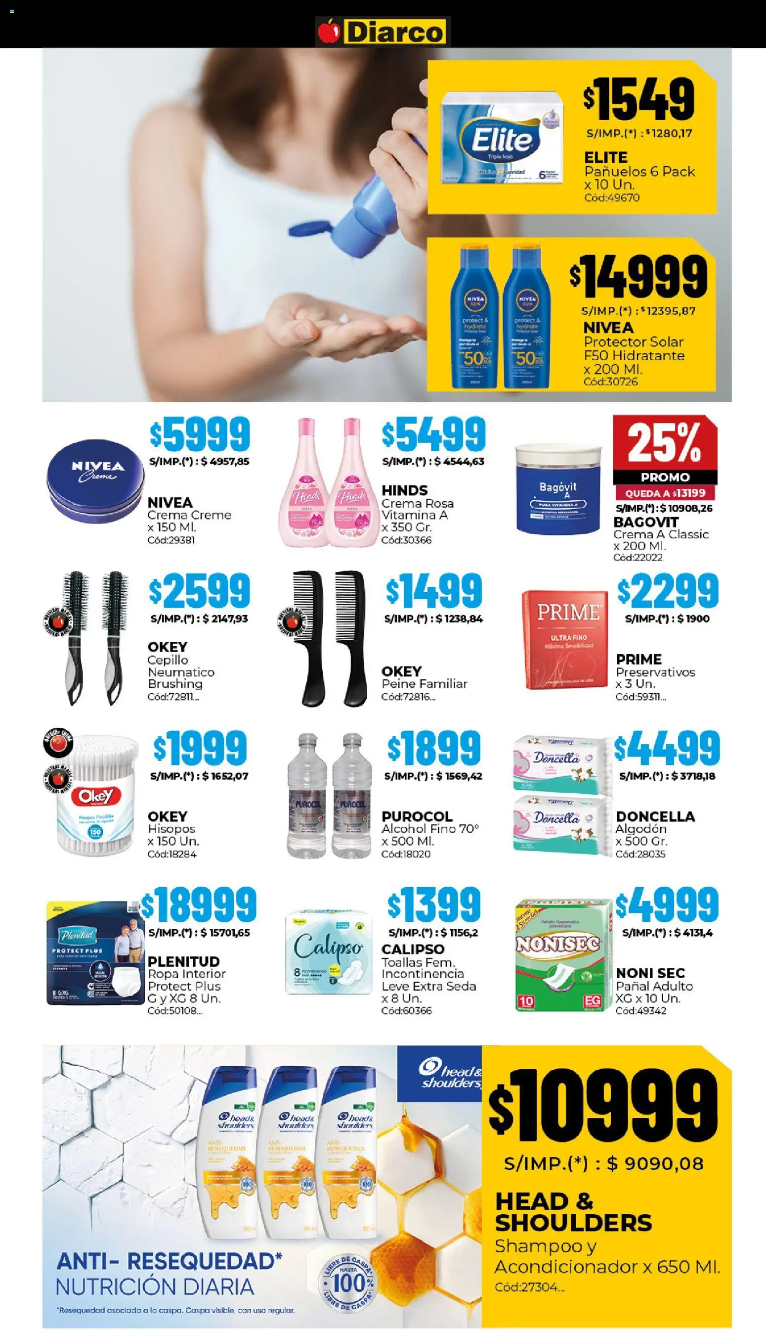 Diarco - Ofertas  │ válido desde el 24.11.2025 | Página: 16 | Productos: Peine, Acondicionador, Protector solar, Crema