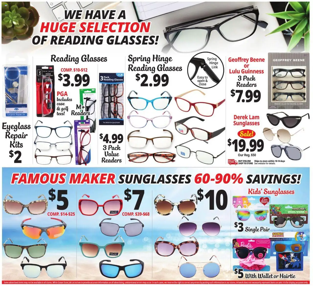 Ocean State Job Lot Weekly Ad - valid from 31.07.2025 | Page: 25 | Products: Hinge, Wallet, Glasses, Case