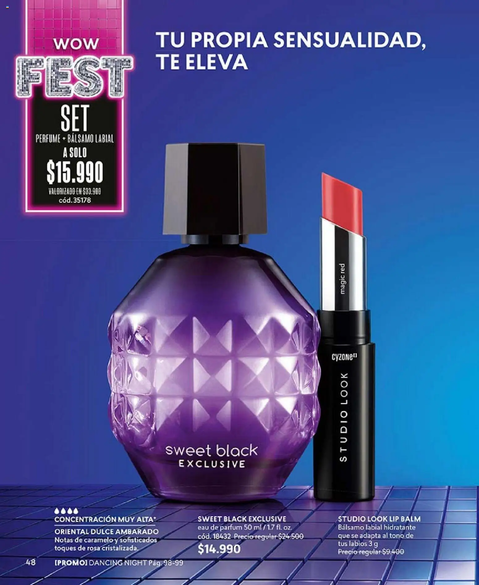 Catálogo CyZone Campaña 4 │ válido desde el 15.02.2026 | Página: 48 | Productos: Bálsamo, Perfume, Labial, Té