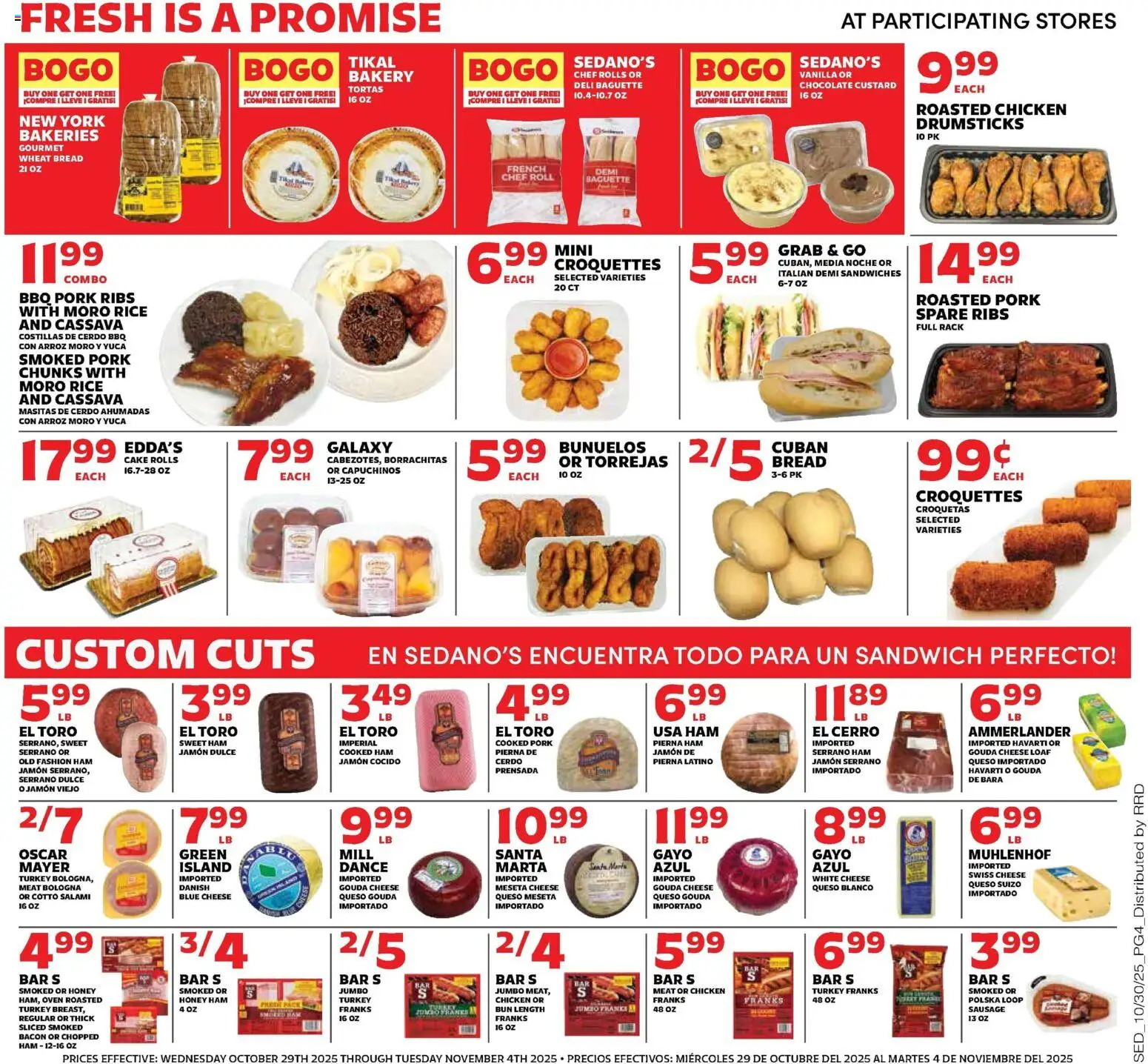Sedano's Weekly Ad - valid from 29.10.2025 | Page: 4 | Products: Salami, Pork, Rice, Sausage