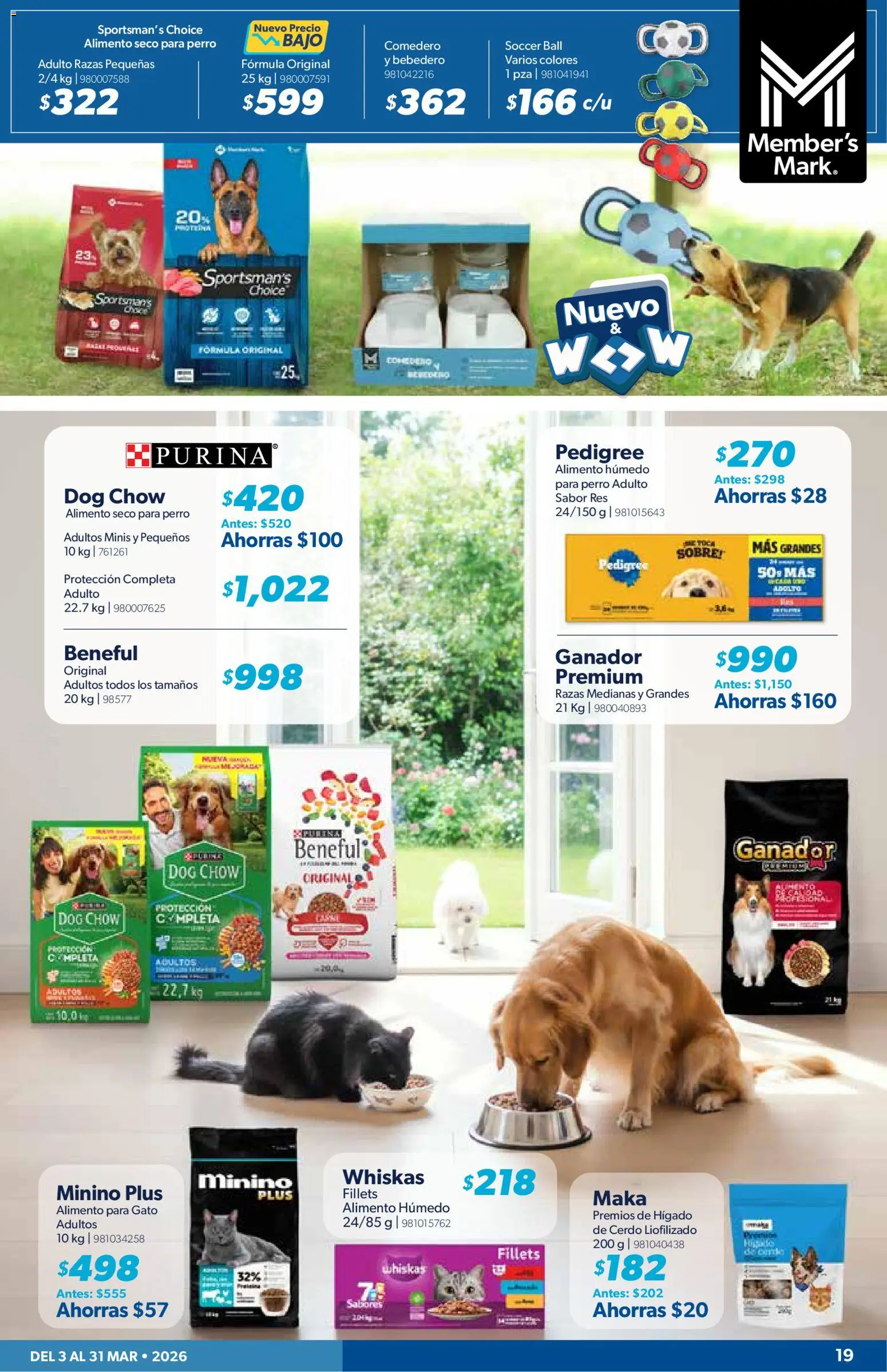 Nuevas ofertas de Sam's Club válidas en toda la República Mexicana desde el 03.03.2026. ¡Encuentra las mejores ofertas en Sam's Club catálogo! | Página: 19 | Productos: Cerdo, Res, Sobre