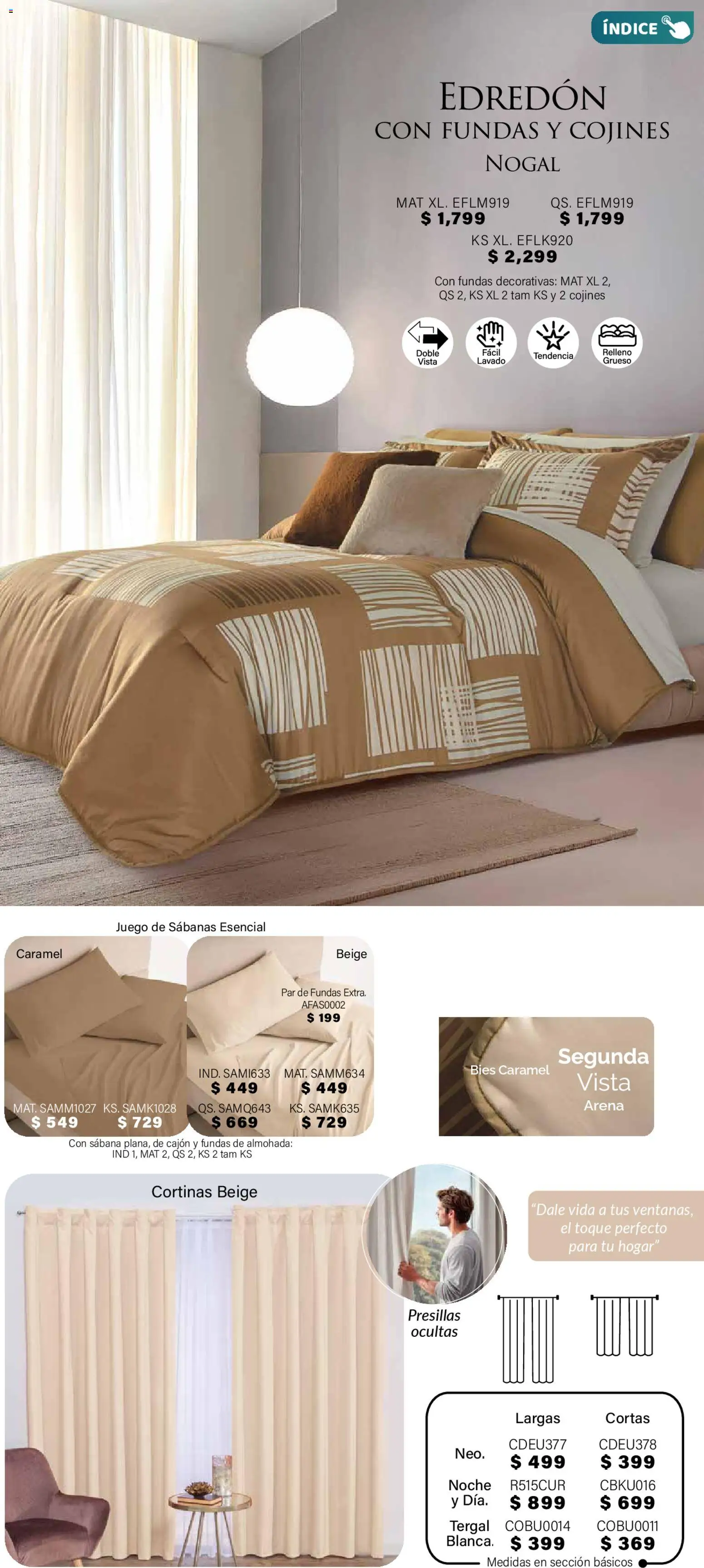 Nuevas ofertas de Colchas Concord válidas en toda la República Mexicana desde el 01.11.2025. ¡Encuentra las mejores ofertas en Colchas Concord Buen Fin! | Página: 128 | Productos: Juego, Almohada, Sabanas, Cortinas