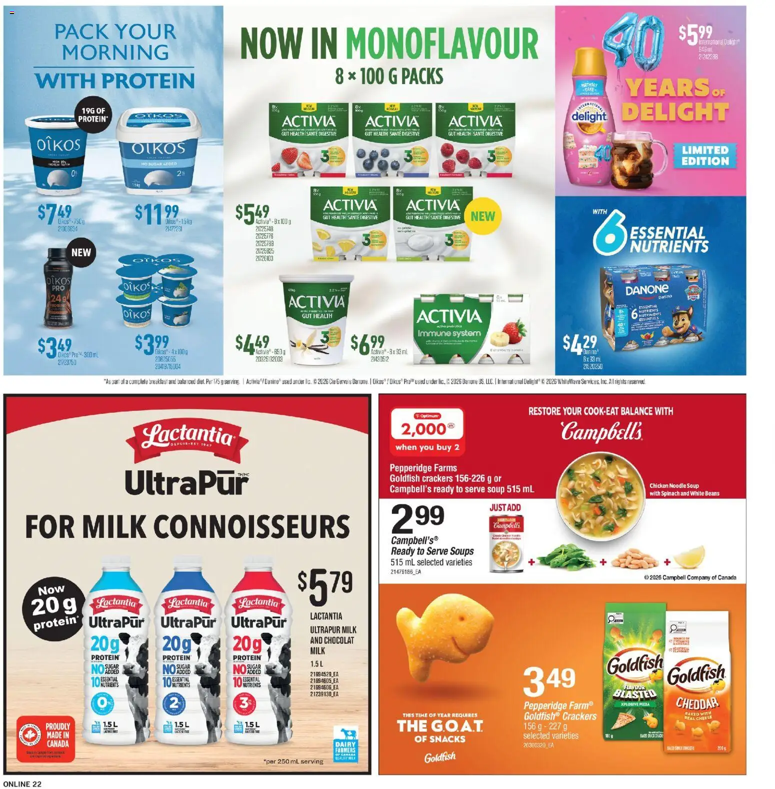Fortinos flyer valid from 26.02.2026 | Page: 21 | Products: Milk, Cheese, Pizza, Chicken