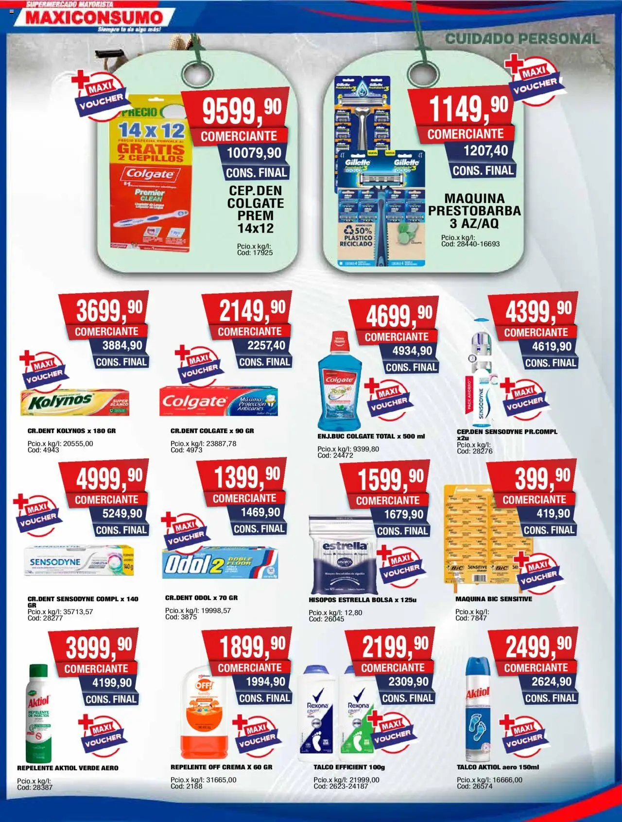 Maxiconsumo ofertas │ válido desde el 29.09.2025 | Página: 28 | Productos: Repelente, Bolsa, Té, Crema