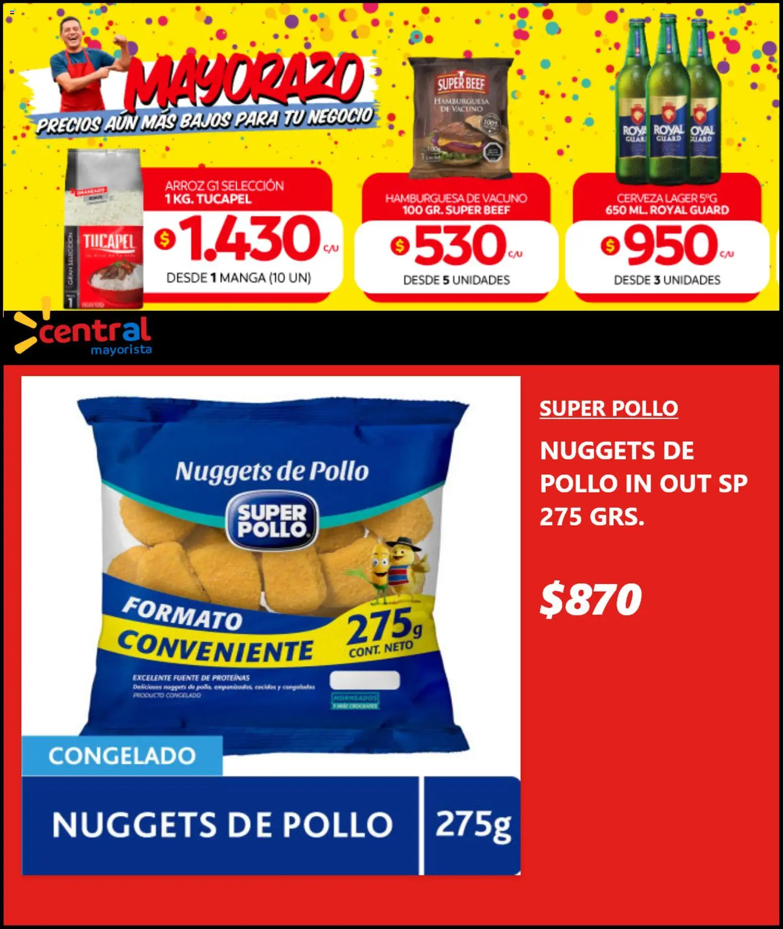 Central Mayorista ofertas  │ válido desde el 04.03.2026 | Página: 2 | Productos: Pollo, Cerveza, Arroz, Fuente