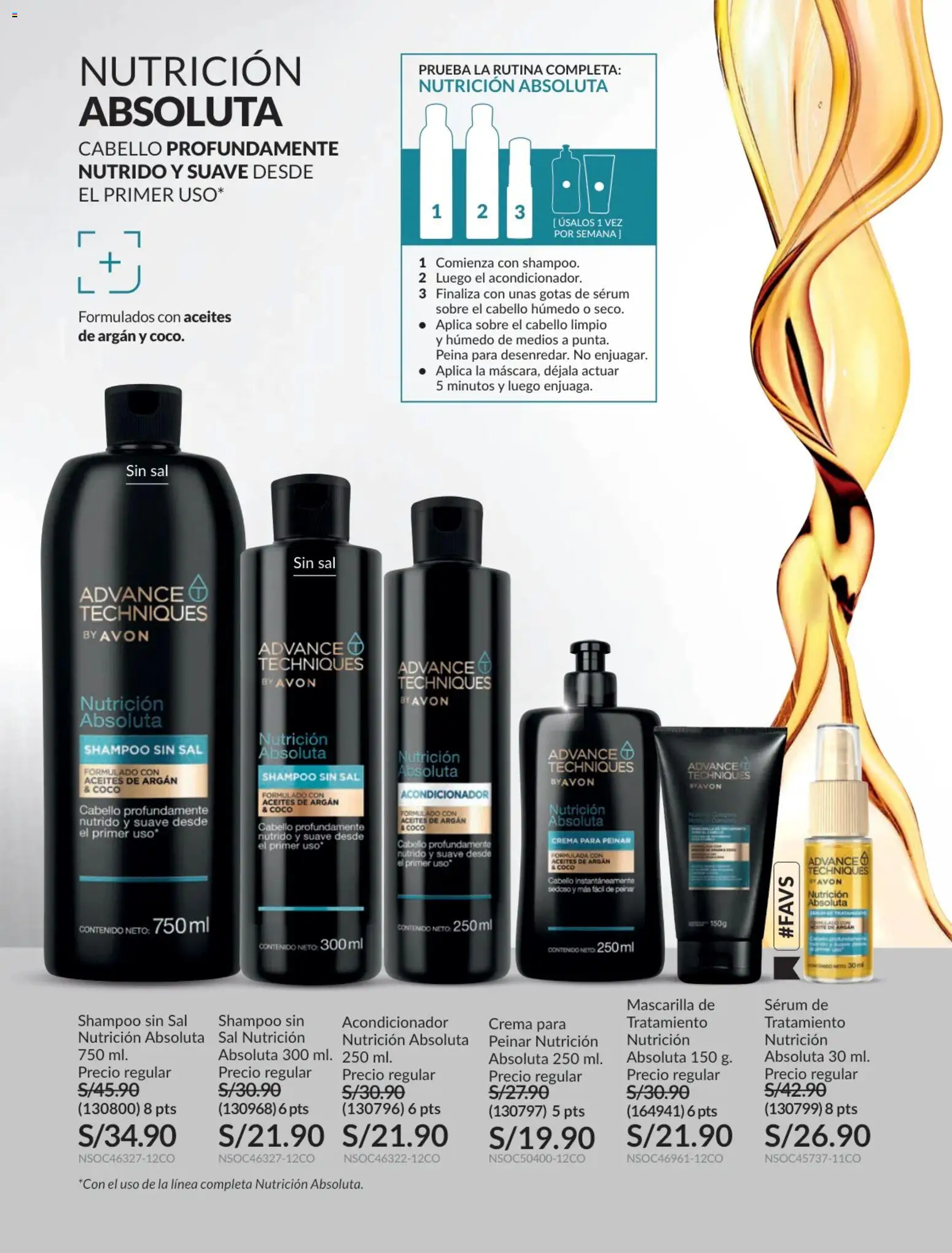 Catálogo Avon válido desde 20.02.2026 | Página: 172 | Productos: Shampoo, Acondicionador, Aceite, Crema