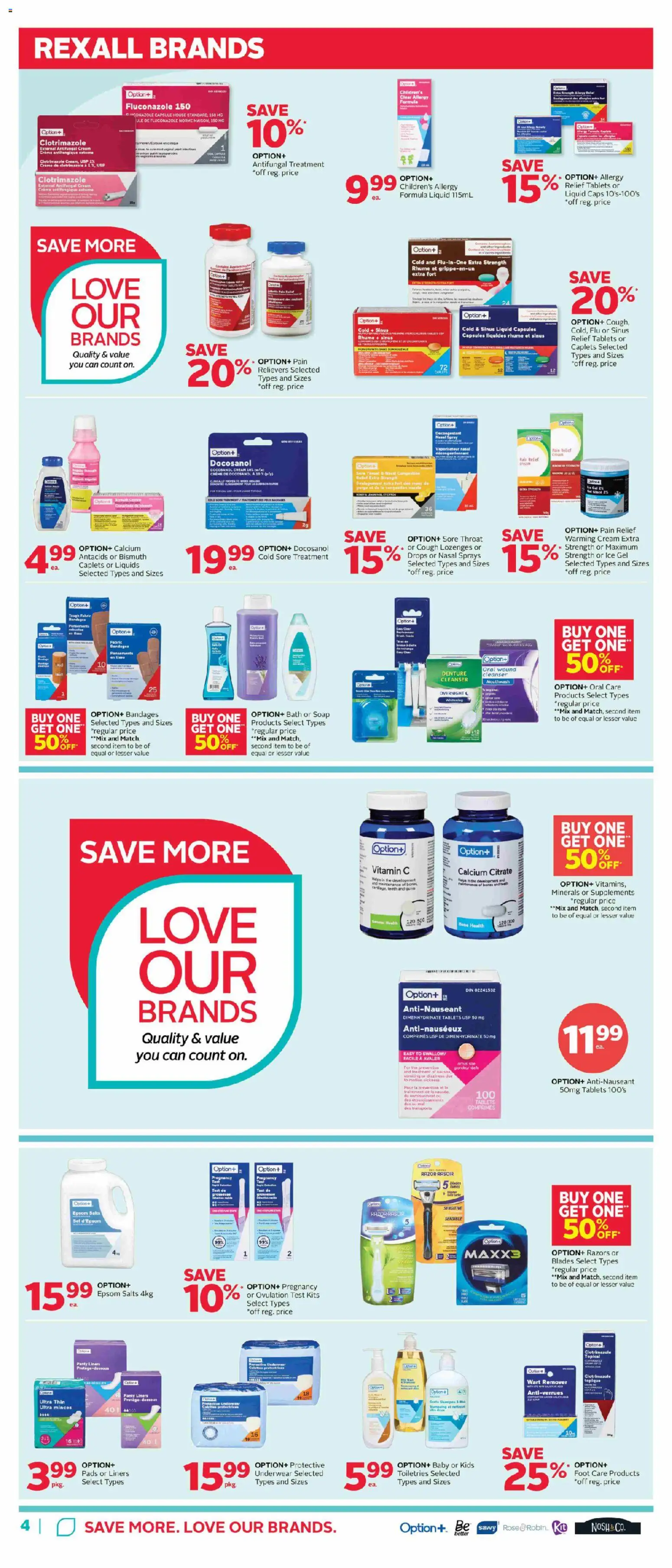 Rexall flyer valid from 27.02.2026 | Page: 10 | Products: Cream, Soap, Bath, Underwear