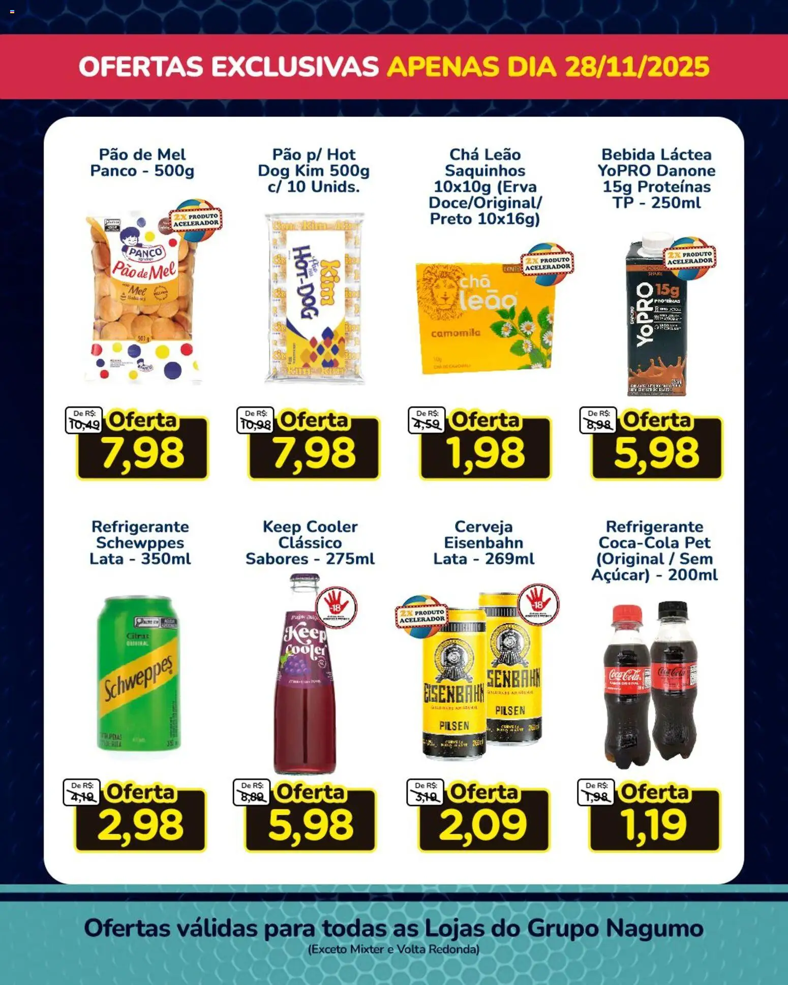Nagumo Folheto - válido de 28.11.2025 | Página: 12 | Produtos: Cooler, Eisenbahn, Pão, Bebida