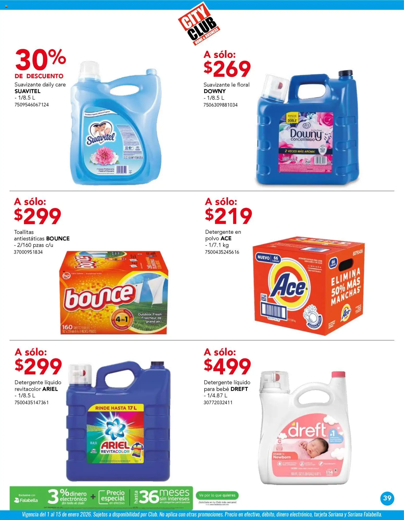 Nuevas ofertas de City Club válidas en toda la República Mexicana desde el 01.01.2026. ¡Encuentra las mejores ofertas en City Club catálogo! | Página: 39