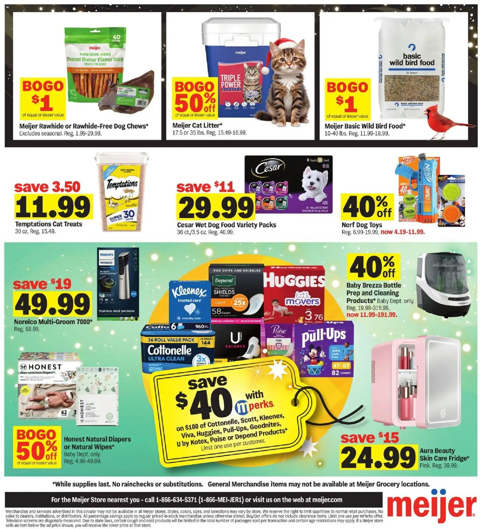 Meijer Black Friday Deals - valid from 27.11.2025 | Page: 10 | Products: Dog Food, Butter, Pads, Television
