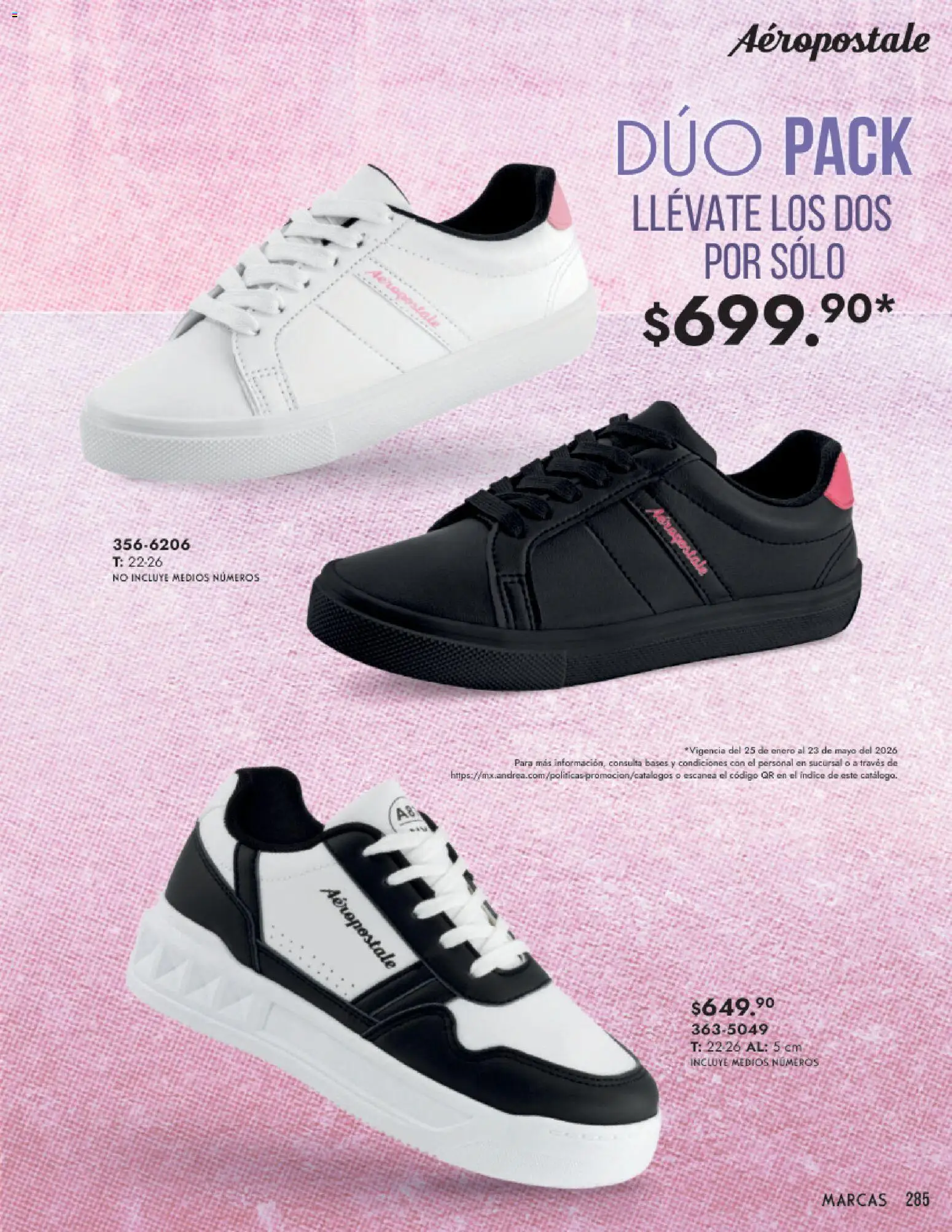 Nuevas ofertas de Andrea válidas en toda la República Mexicana desde el 25.01.2026. ¡Encuentra las mejores ofertas en Andrea catálogo Calzado Dama! | Página: 285