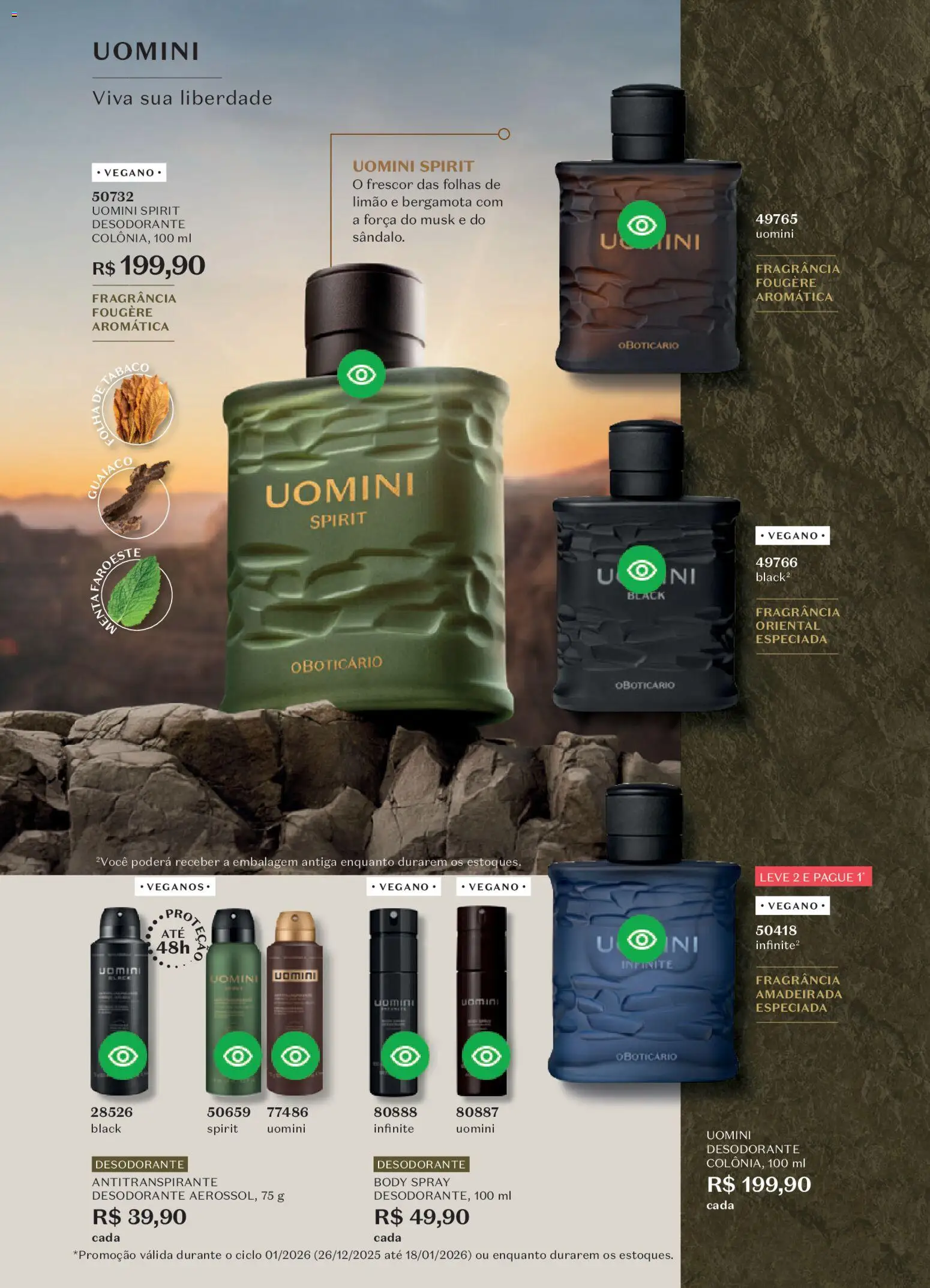 O Boticário Folheto - válido de 26.12.2025 | Página: 72 | Produtos: Bergamota, Fragrância, Desodorante, Body