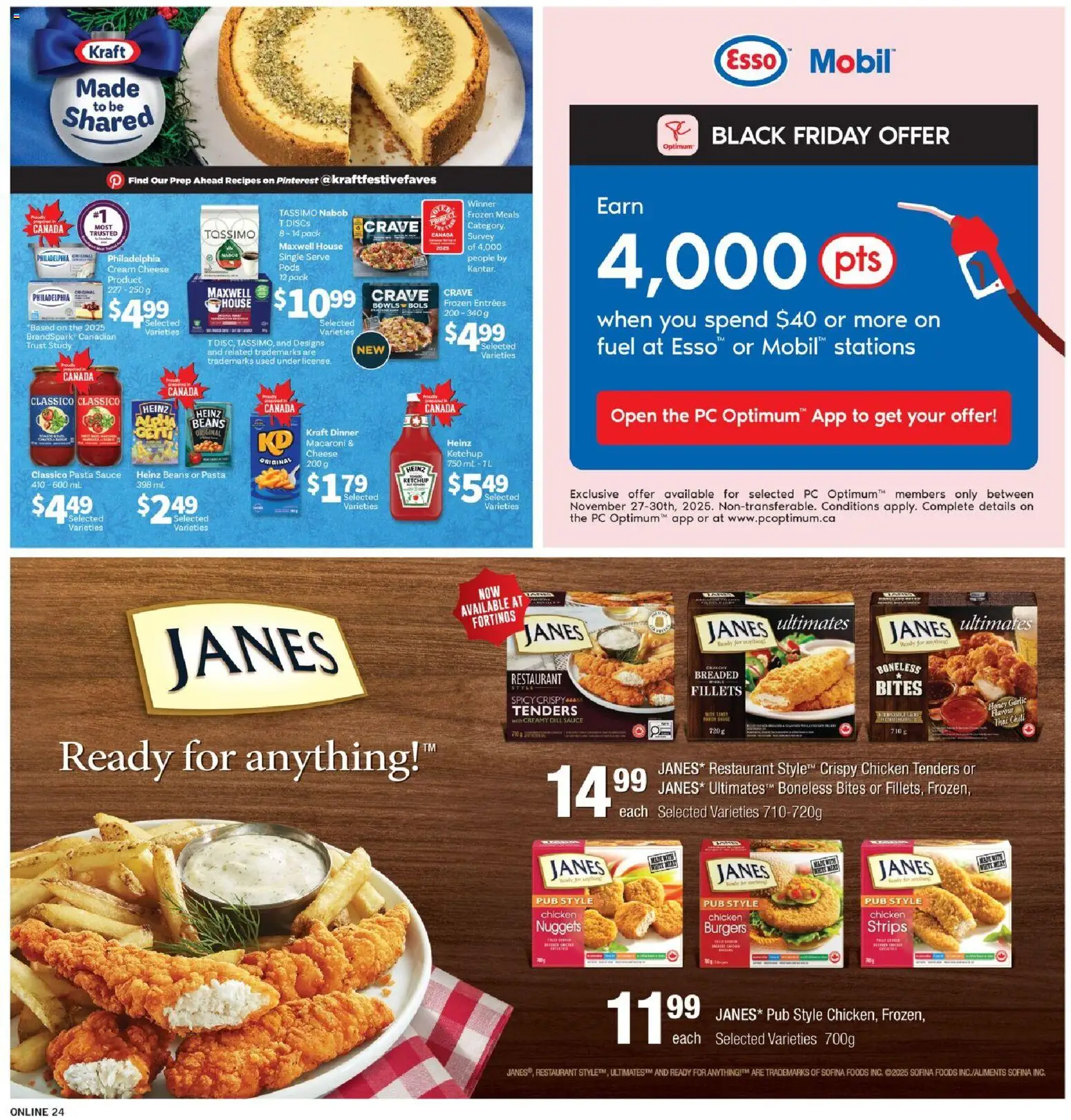 Fortinos flyer valid from 27.11.2025 | Page: 24 | Products: Pasta, Cream, Cheese, Chicken